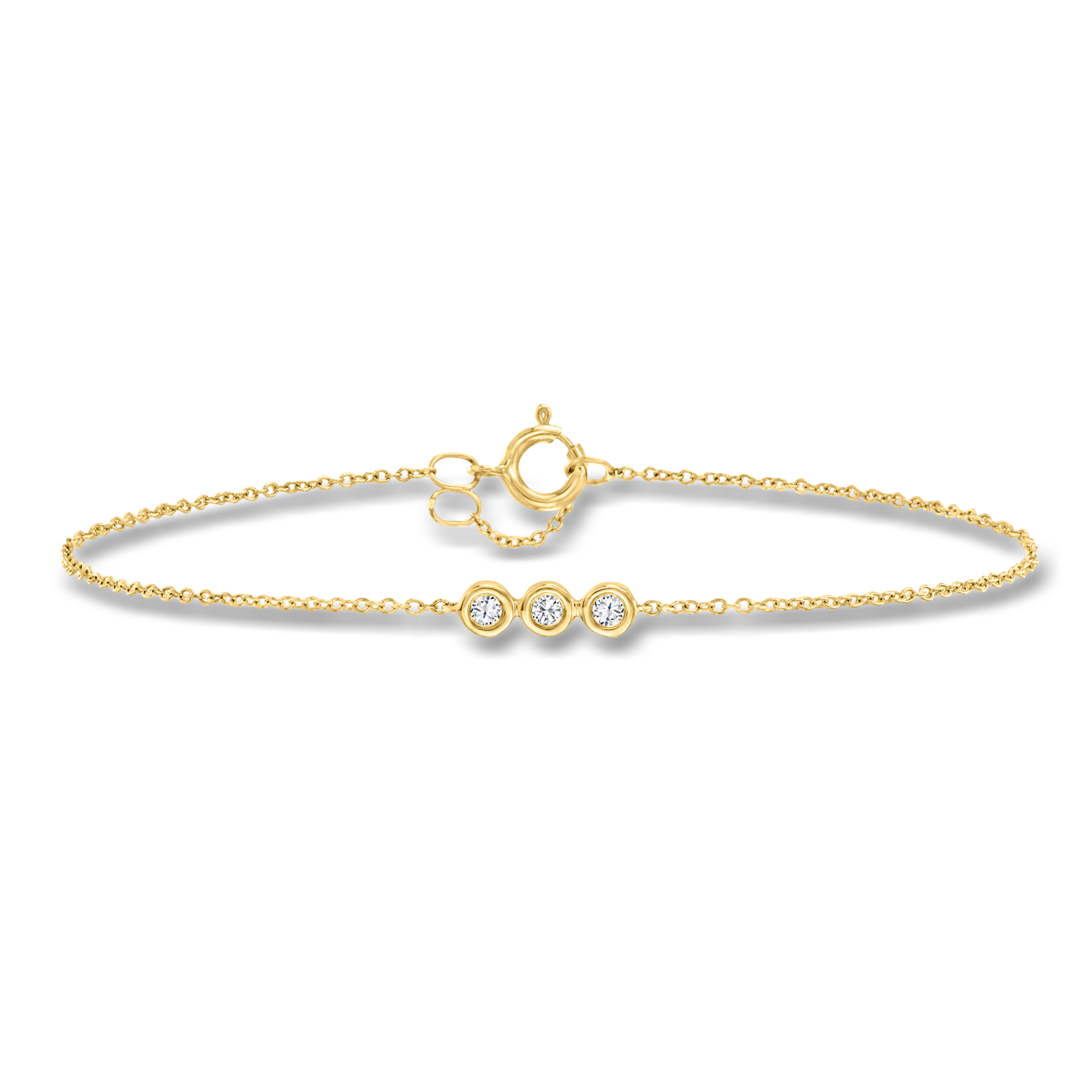 10 ct tw BezelSet Diamond Bracelet in 10kt Yellow Gold