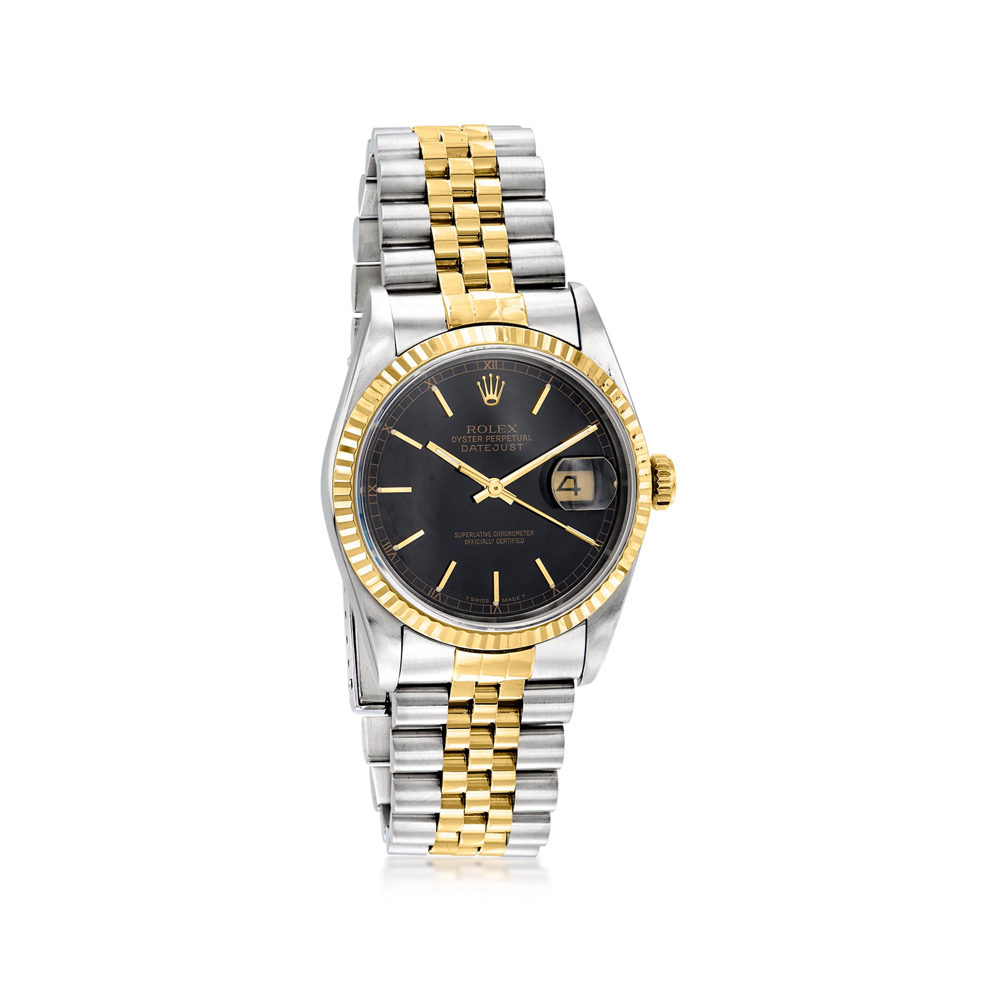 PreOwned Rolex Datejust Mens 36mm Automatic Stainless Steel and 18kt Yellow Gold Watch