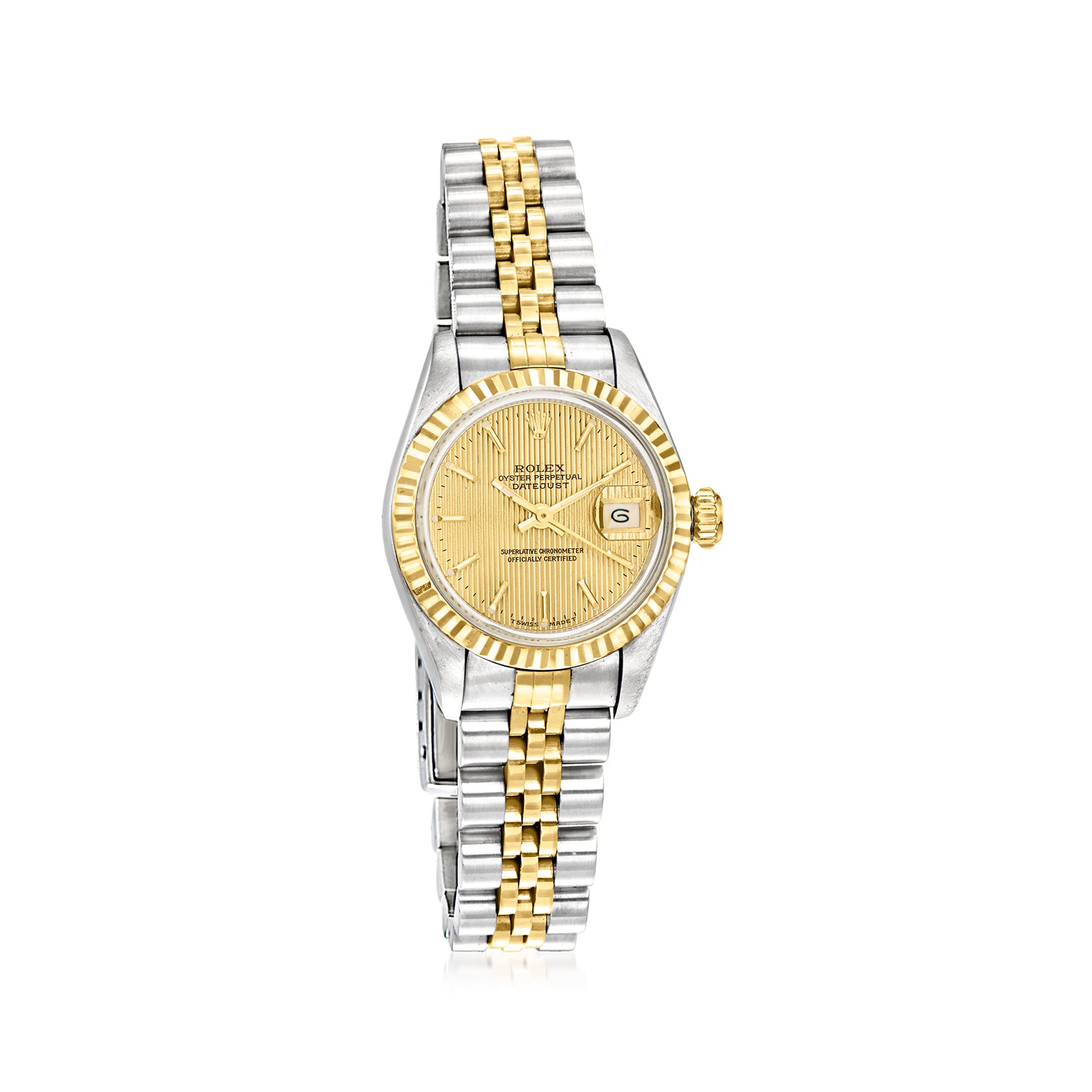 PreOwned Rolex Datejust Womens 26mm Automatic Stainless Steel and 18kt Yellow Gold Watch
