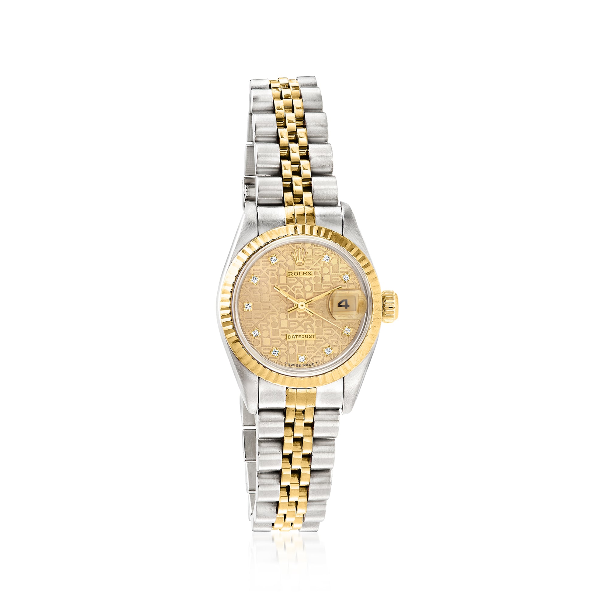 PreOwned Rolex Datejust Womens 26mm Automatic Stainless Steel and 18kt Yellow Gold Watch