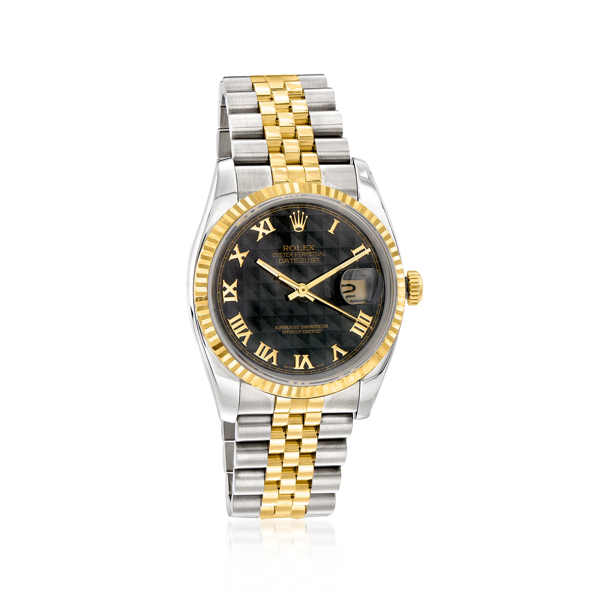 PreOwned Rolex Datejust Mens 36mm Automatic Stainless Steel and 18kt Yellow Gold Watch