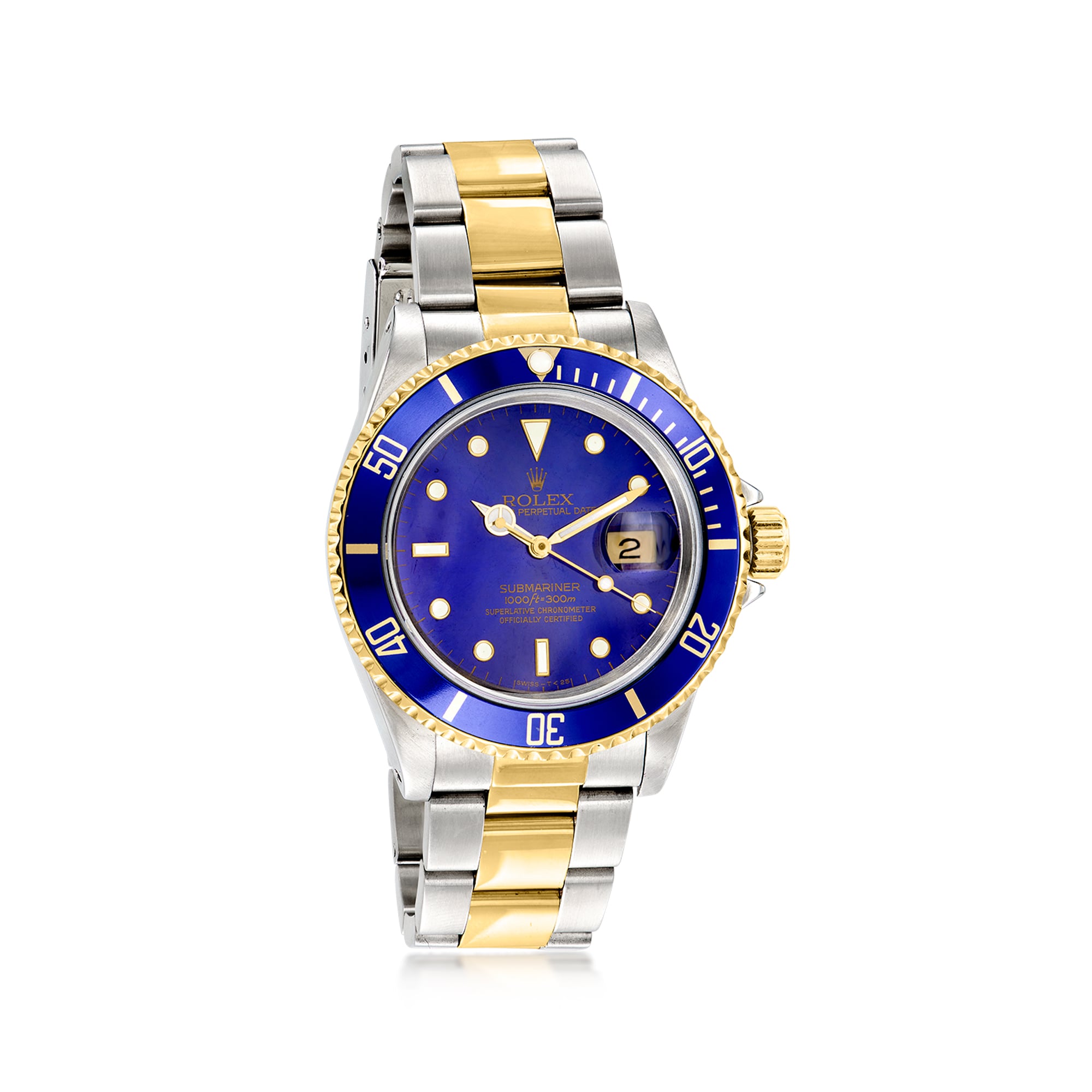 PreOwned Rolex Submariner Mens 40mm Automatic Stainless Steel and 18kt Yellow Gold Watch