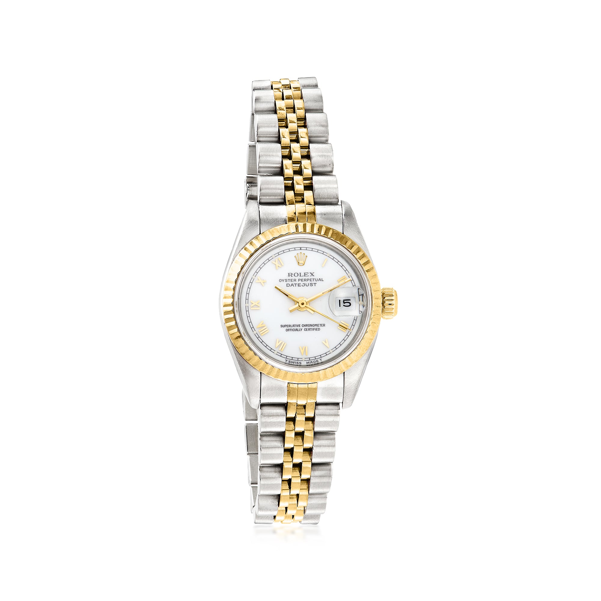 PreOwned Rolex Datejust Womens 26mm Automatic Stainless Steel and 18kt Yellow Gold Watch