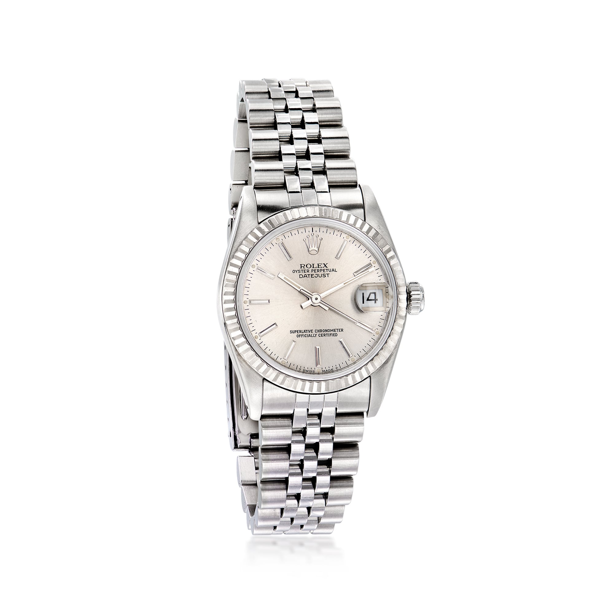 PreOwned Rolex Datejust Womens 31mm Automatic Stainless Steel and 18kt White Gold Watch