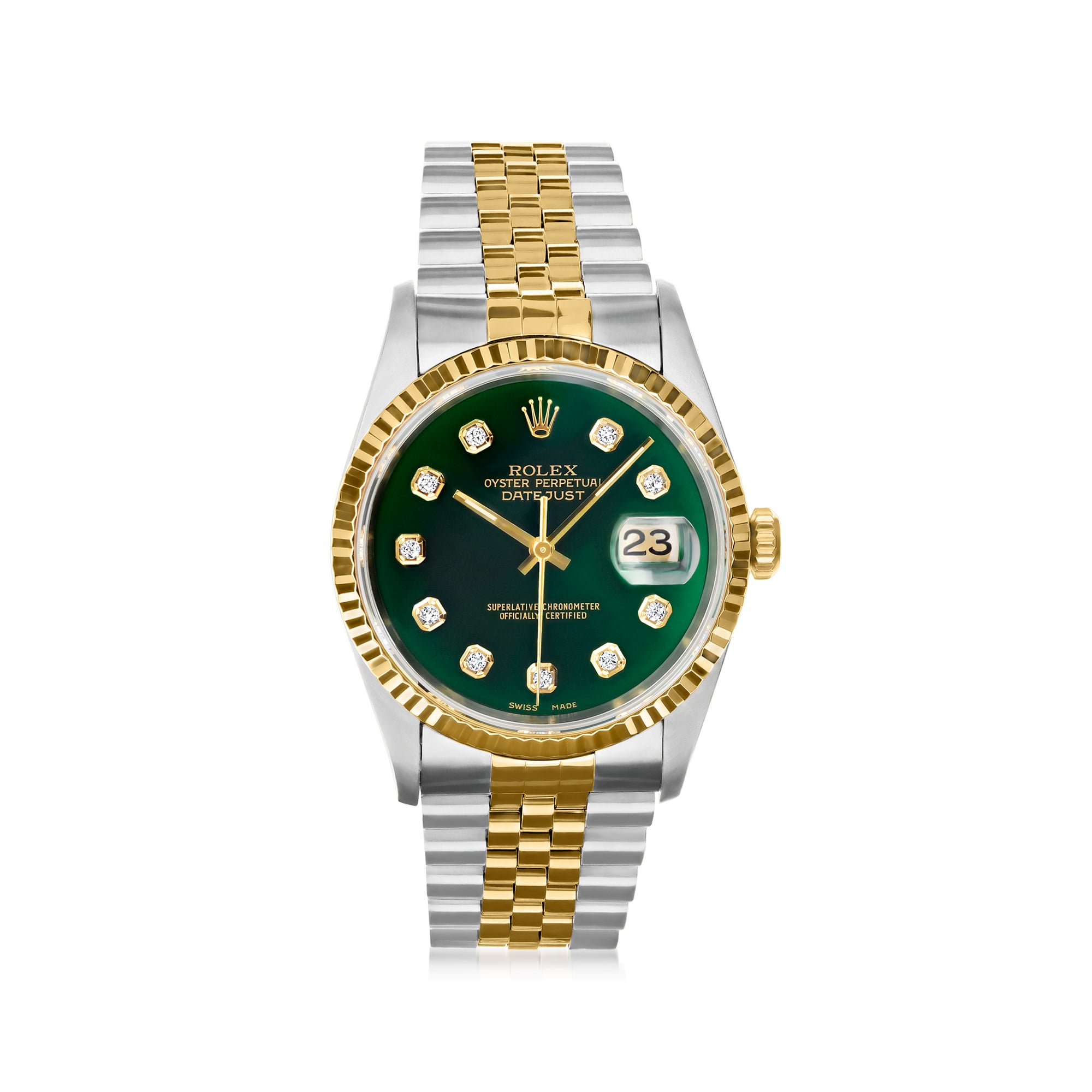 PreOwned Rolex Datejust Mens 36mm Automatic Stainless Steel and 18kt Yellow Gold Watch