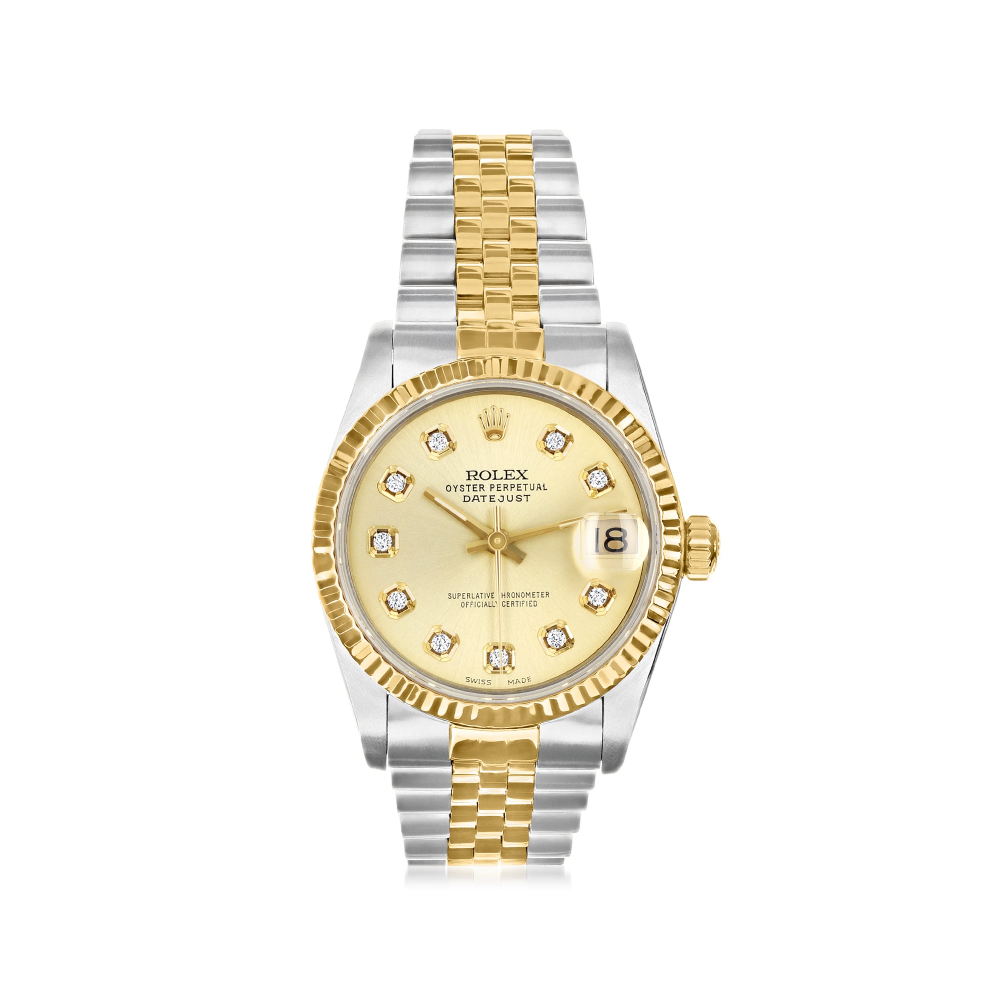 PreOwned Rolex Datejust Womens 31mm Automatic Stainless Steel and 18kt Yellow Gold Watch