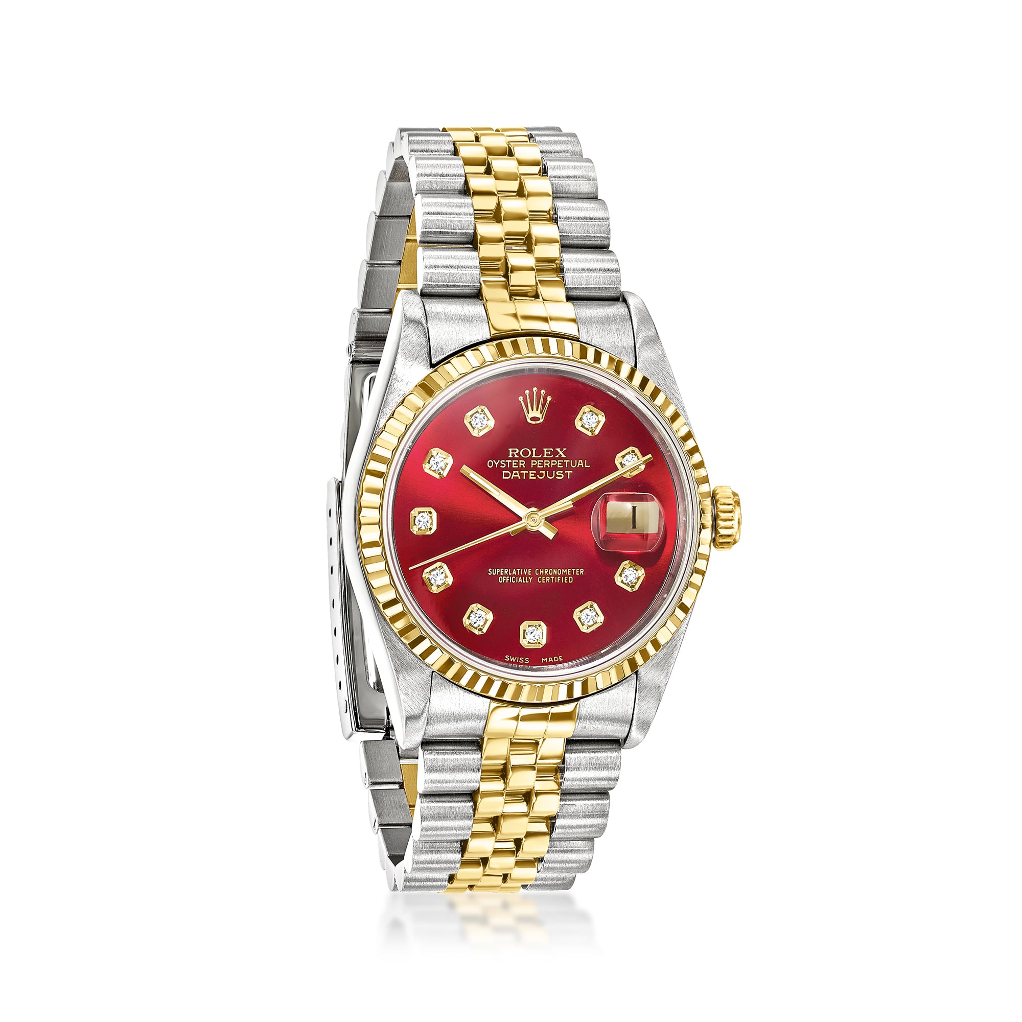 PreOwned Rolex Datejust Mens 36mm Automatic Stainless Steel and 18kt Yellow Gold Watch