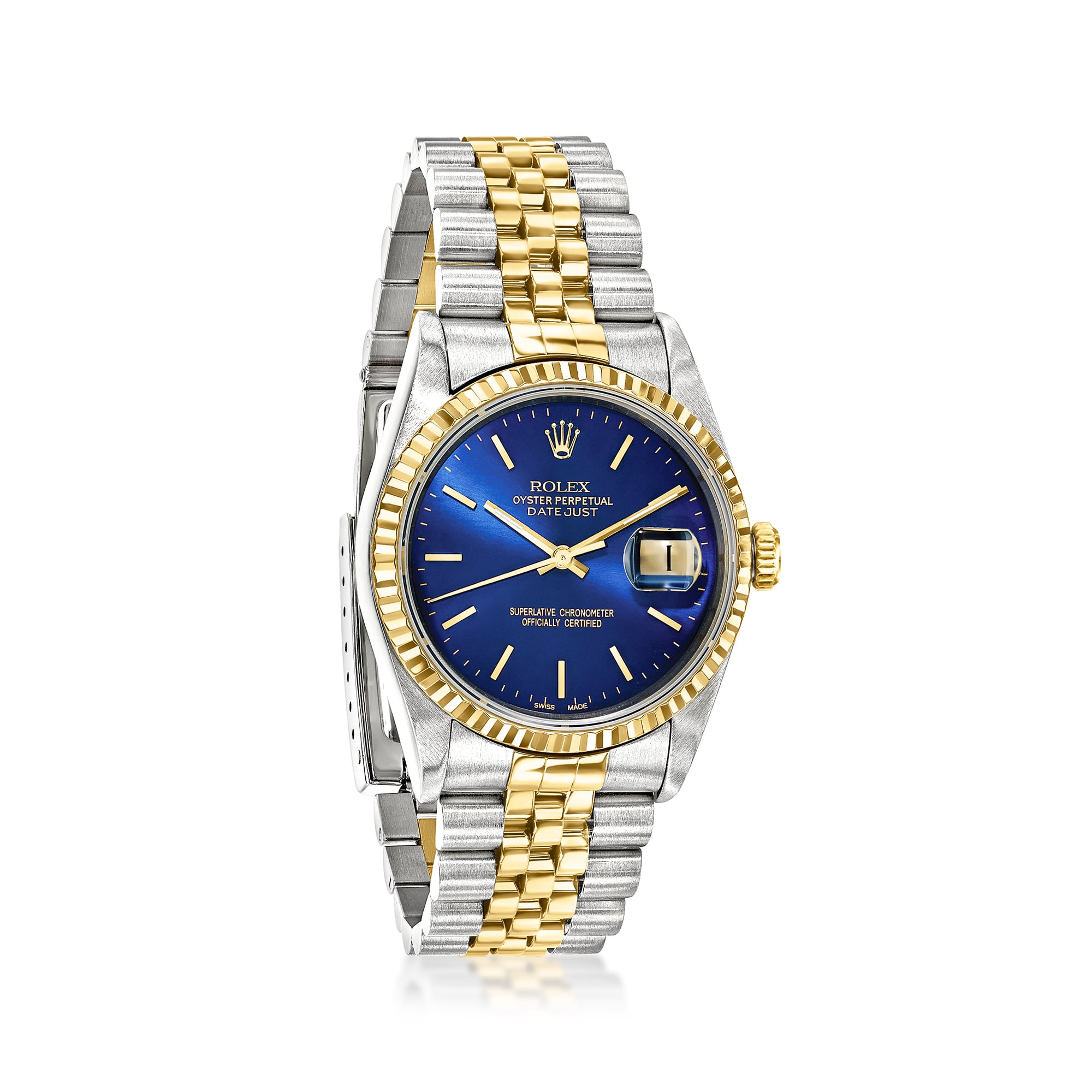 PreOwned Rolex Datejust Mens 36mm Automatic Stainless Steel and 18kt Yellow Gold Watch