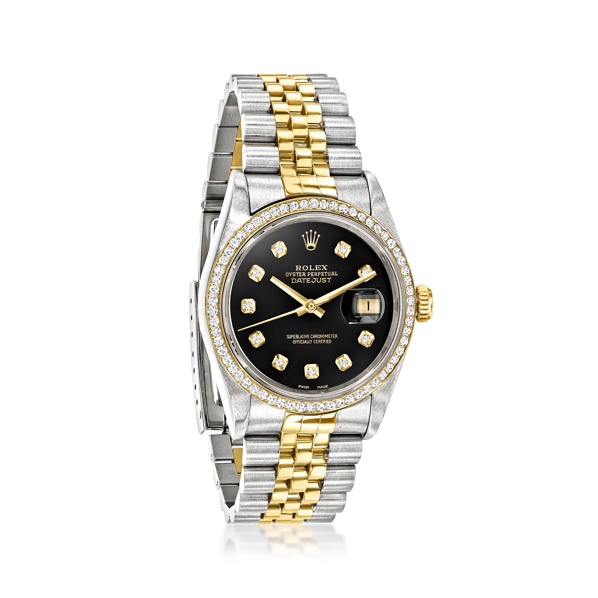PreOwned Rolex Datejust Mens 36mm Automatic Stainless Steel and 18kt Yellow Gold Watch