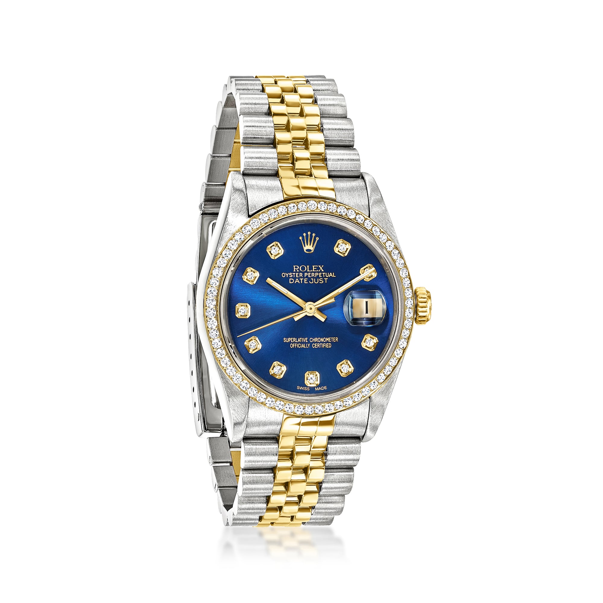PreOwned Rolex Datejust Mens 36mm Automatic Stainless Steel and 18kt Yellow Gold