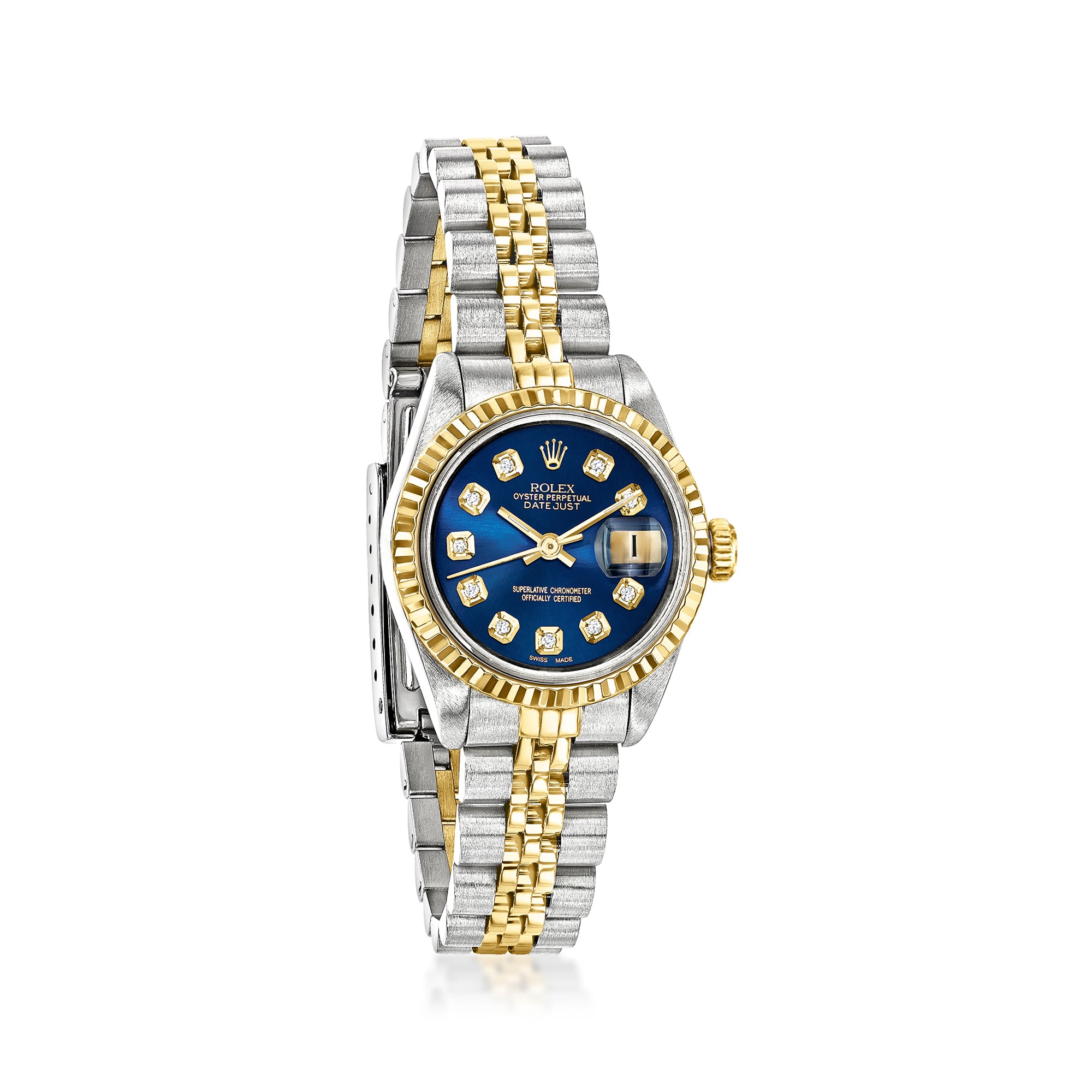 PreOwned Rolex Datejust Womens 26mm Automatic Stainless Steel and 18kt Yellow Gold Watch