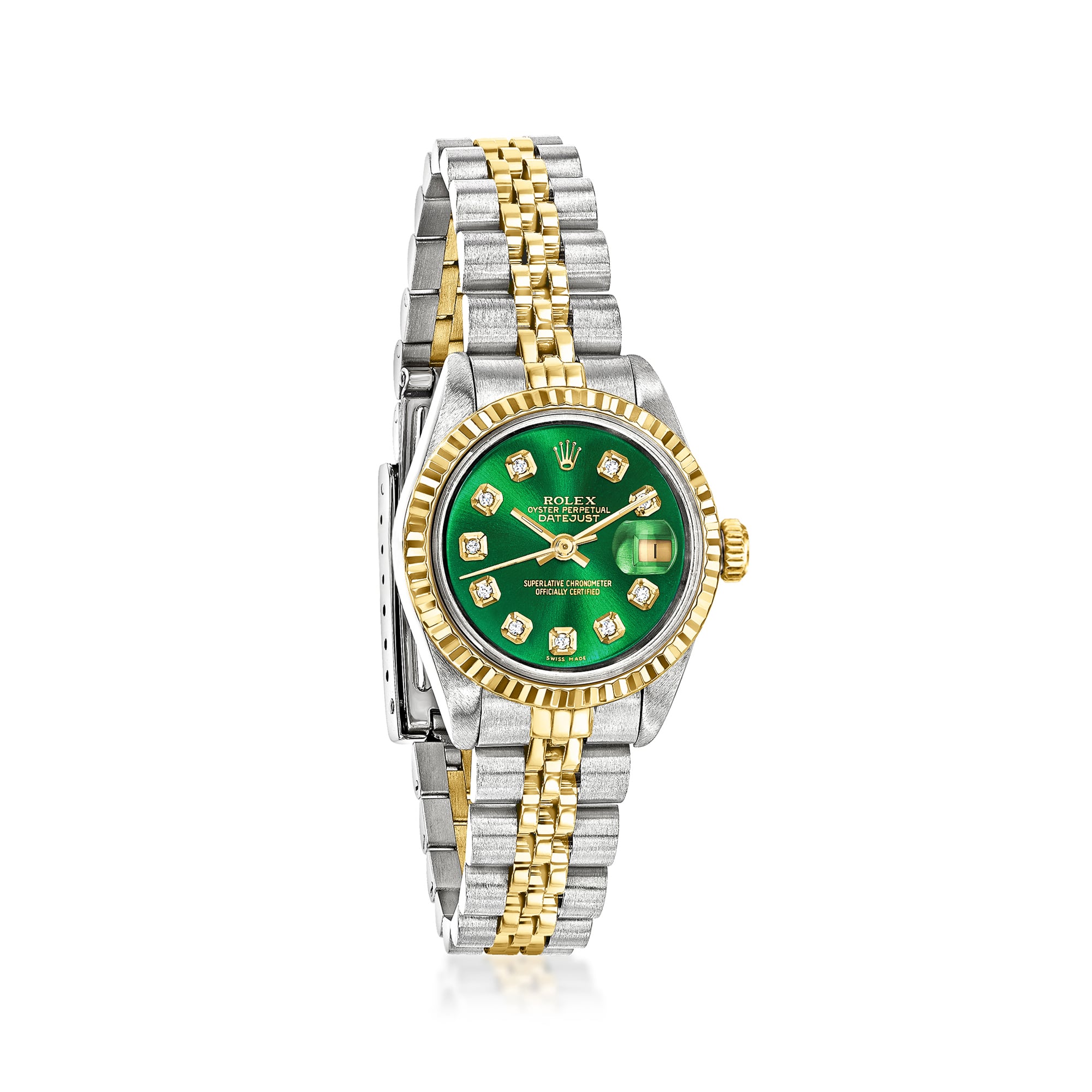 PreOwned Rolex Datejust Womens 26mm Automatic Stainless Steel and 18kt Yellow Gold Watch