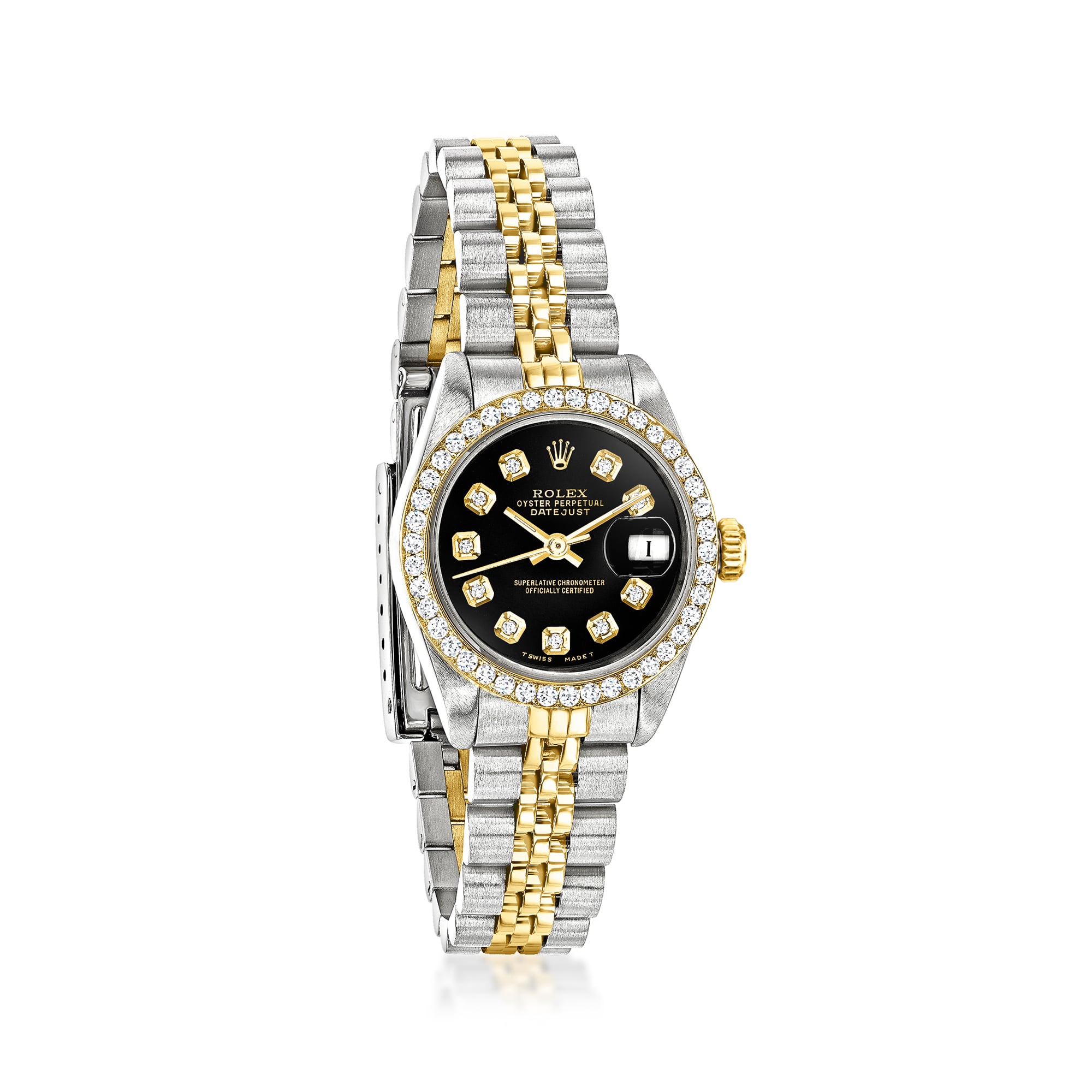 PreOwned Rolex Datejust Womens 26mm Automatic Stainless Steel and 18kt Yellow Gold Watch