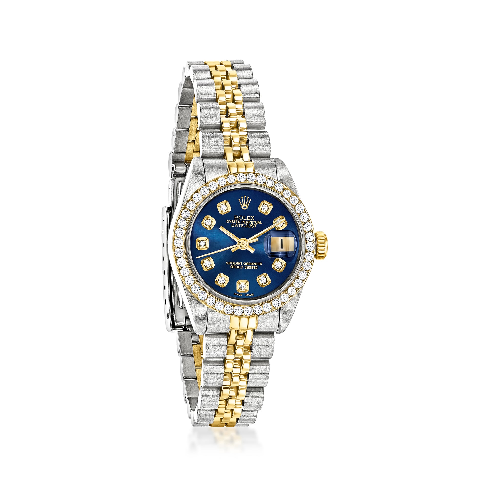 PreOwned Rolex Datejust Womens 26mm Automatic Stainless Steel and 18kt Yellow Gold Watch