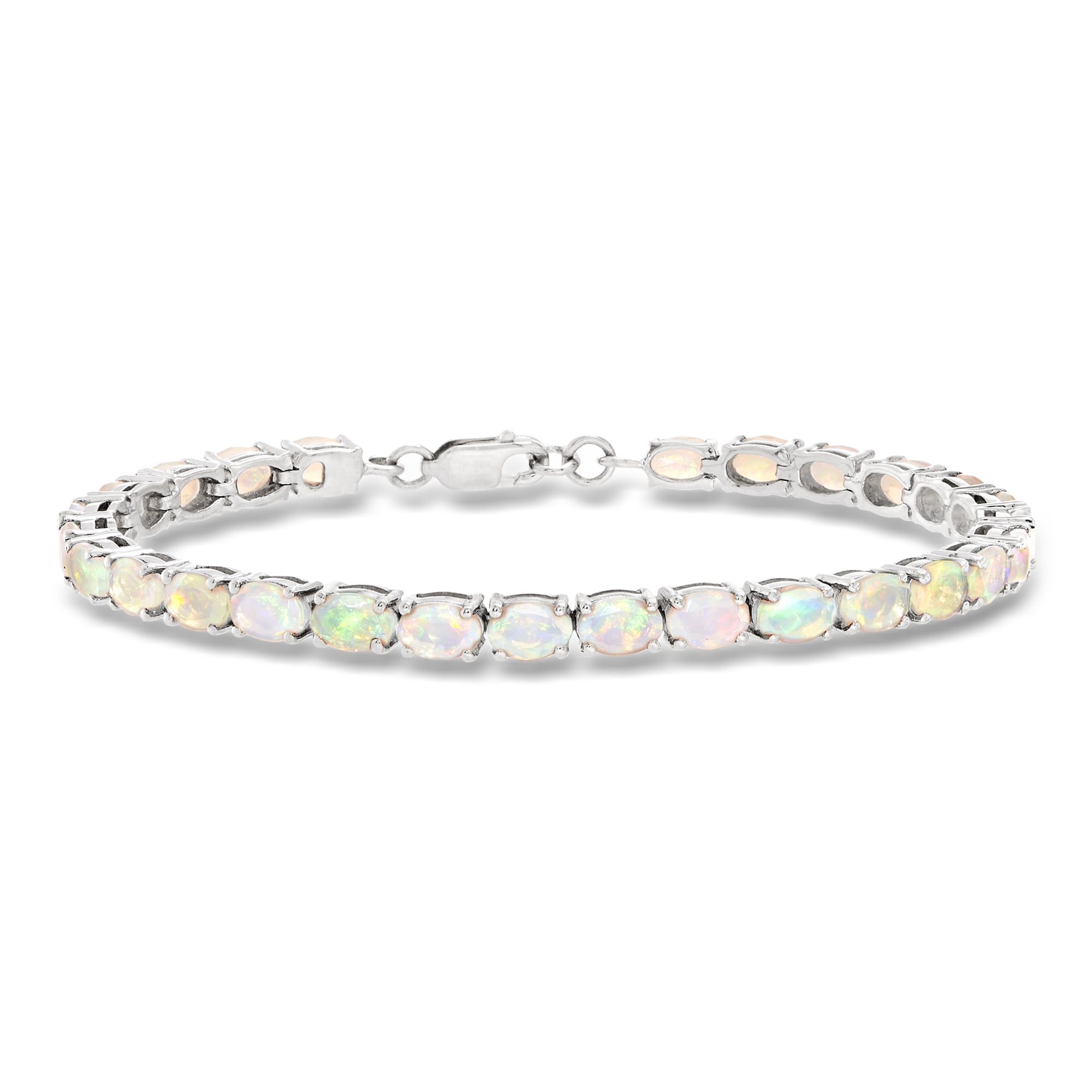 Ethiopian Opal Tennis Bracelet in Sterling Silver | Ross Simons Ethiopian Opal Tennis Bracelet in Sterling Silver | Ross Simons