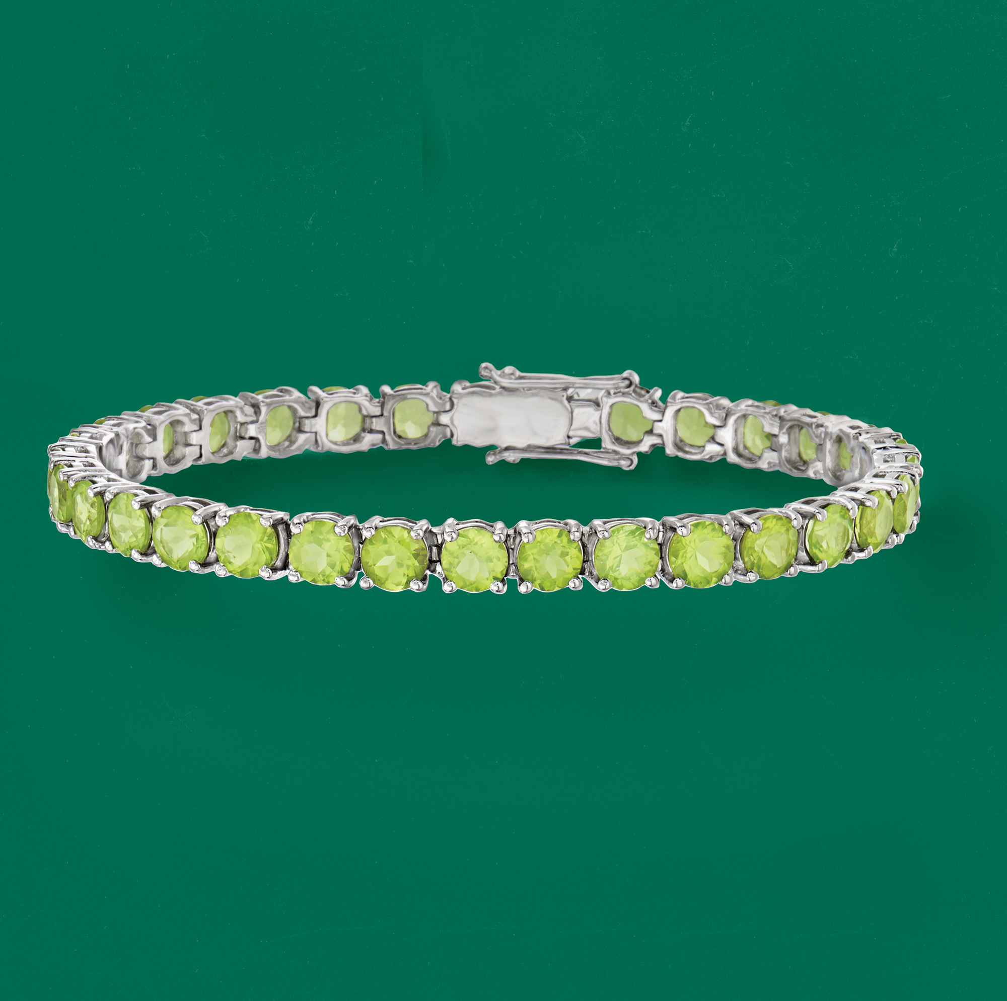 16.00 ct. t.w. Peridot Tennis Bracelet in Sterling Silver | Ross