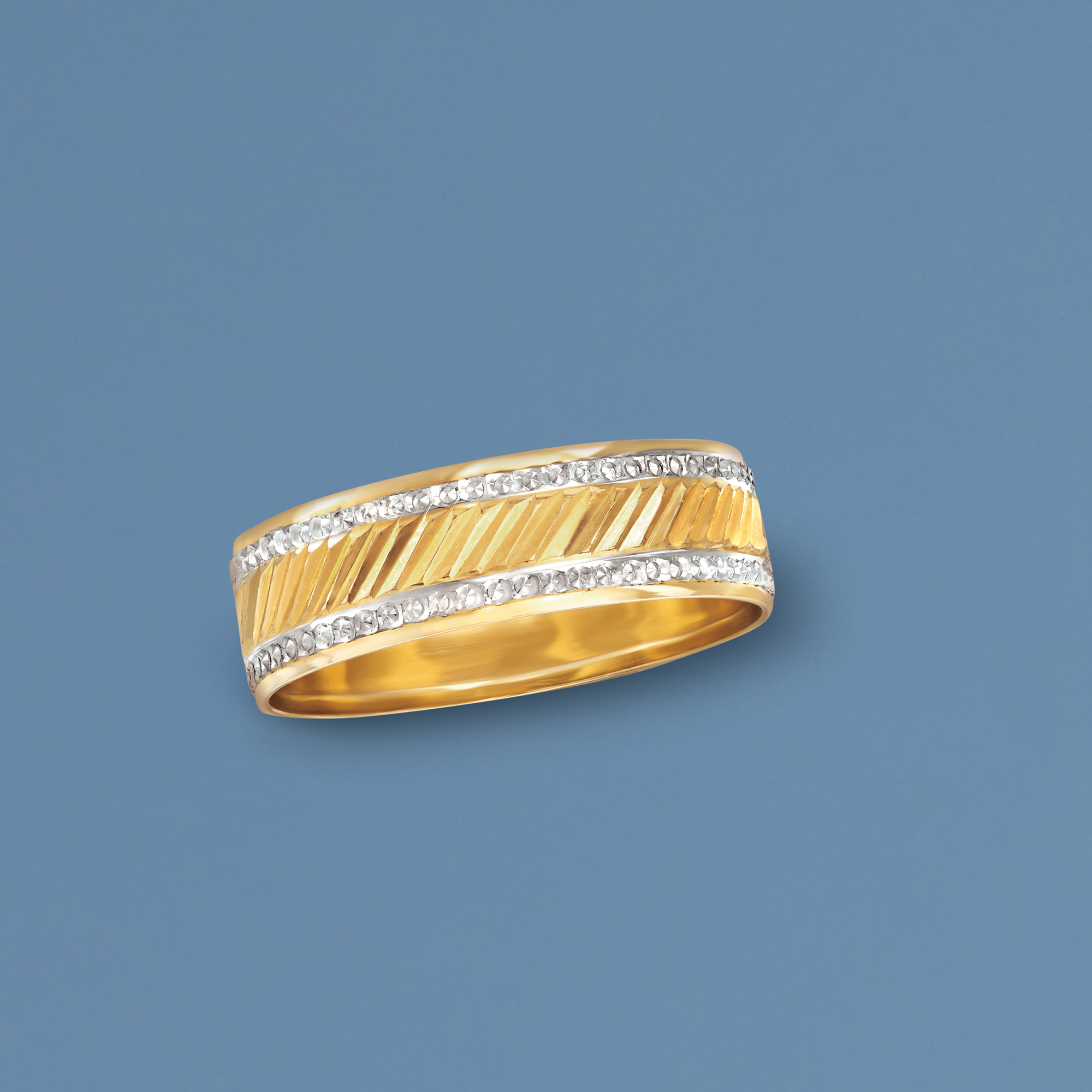 14kt Two-Tone Gold Ring | Ross Simons