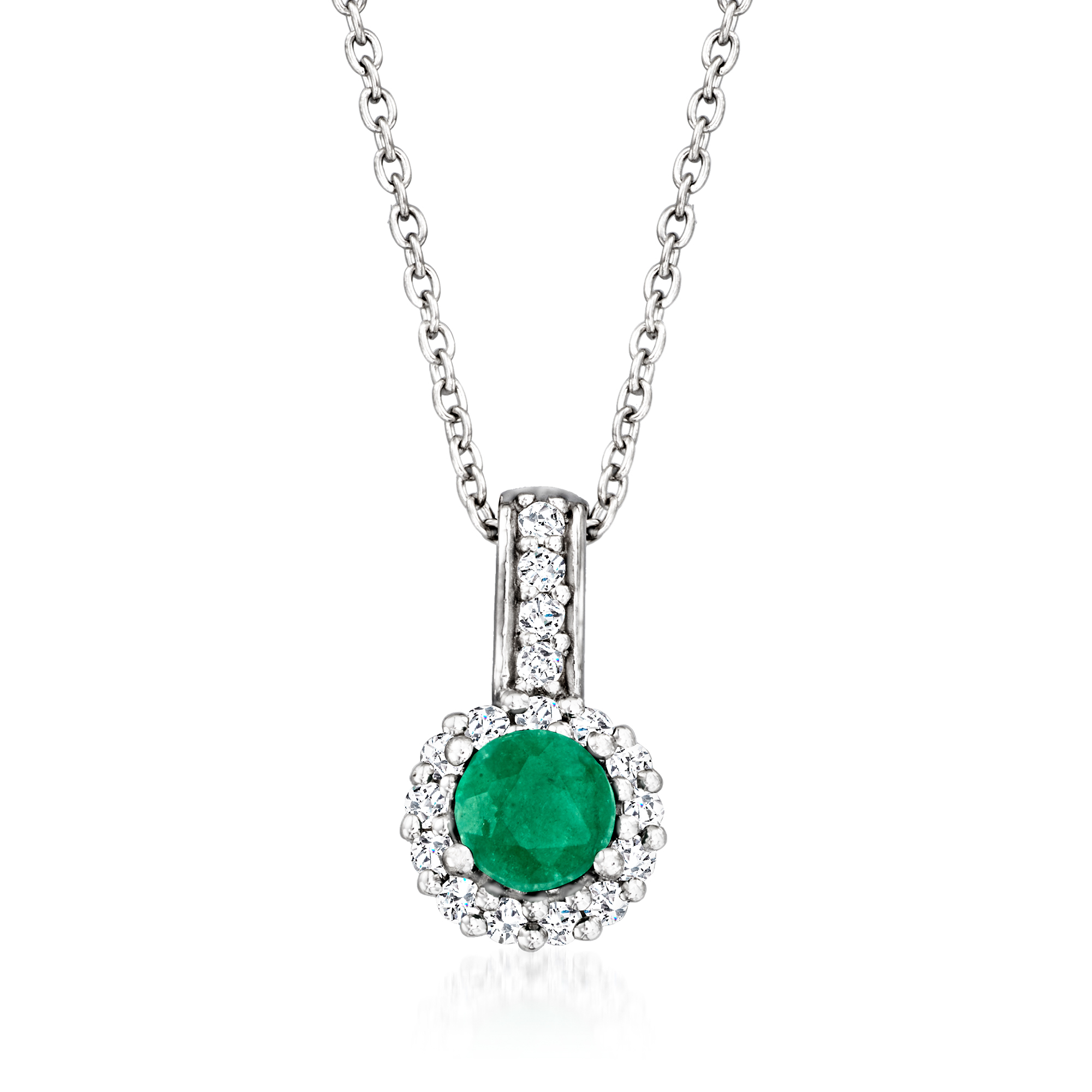 90 ct. t.w. Emerald and .80 ct. t.w. White Topaz Jewelry Set