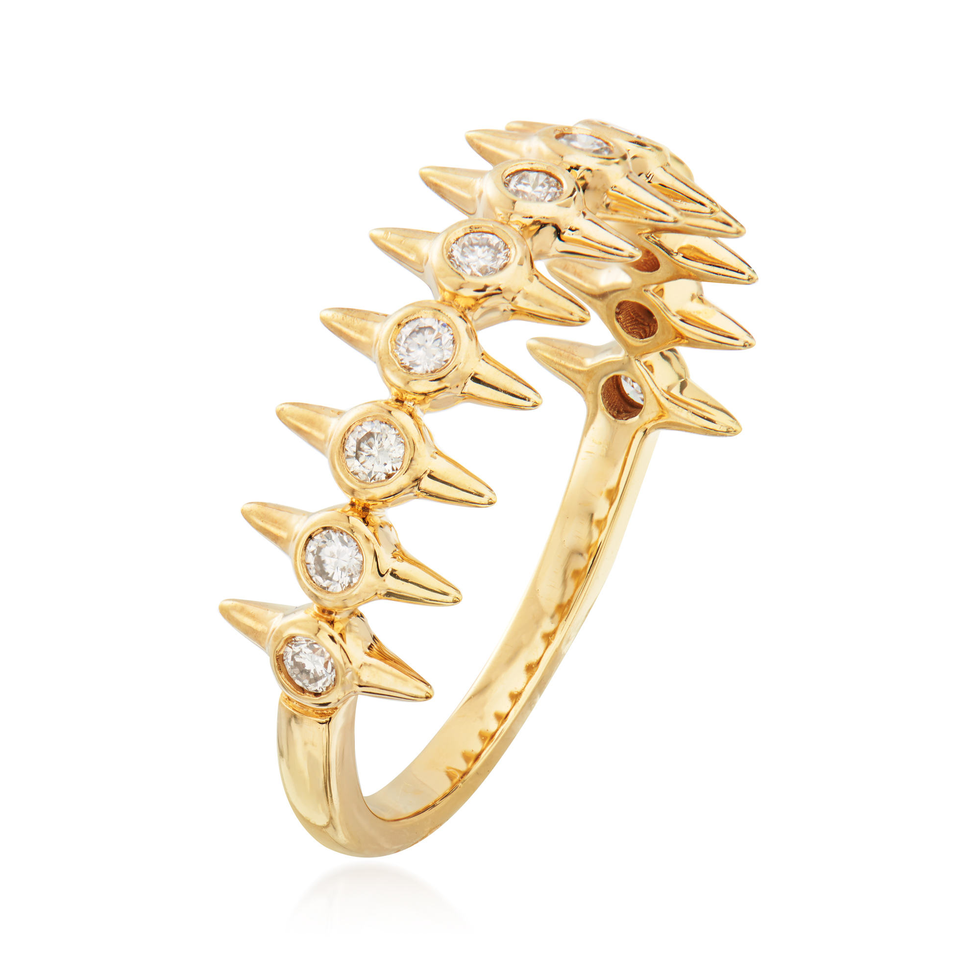 .25 ct. t.w. Diamond Spike Ring in 18kt Gold Over Sterling RossSimons