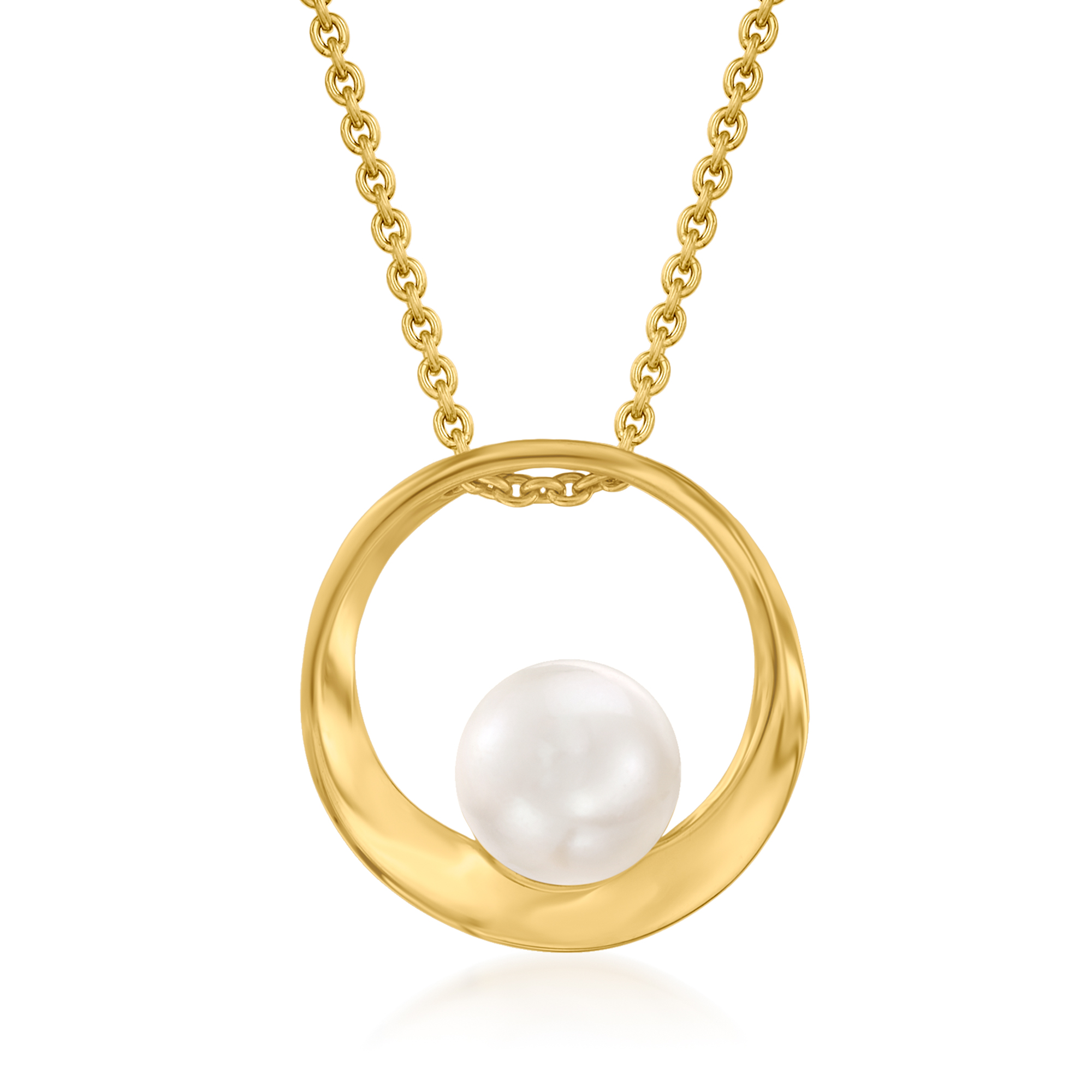 Mikimoto 7mm A+ Akoya Pearl Pendant Necklace in 18kt Yellow Gold