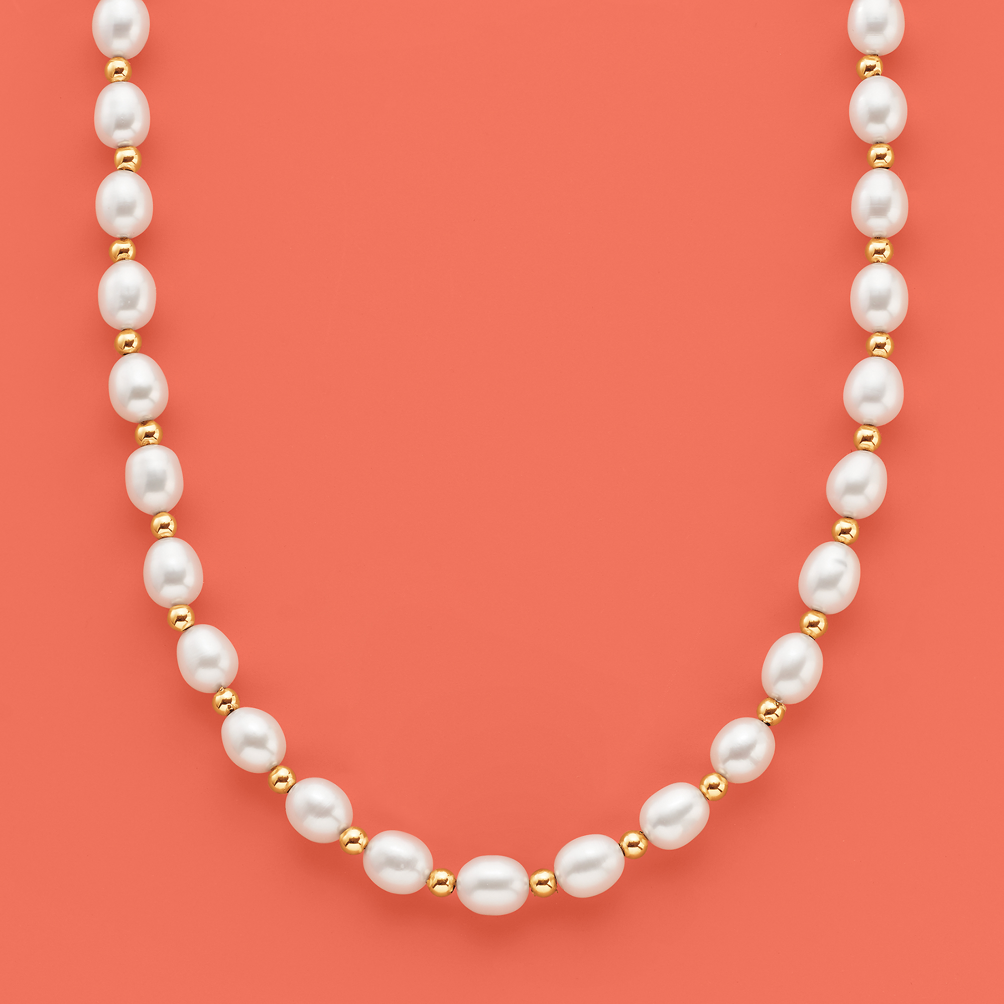 ブレスレット LESS IS MORE oval pearl necklace JYX Pearl Necklace Set AA 7-8mm Natural Oval Freshwater