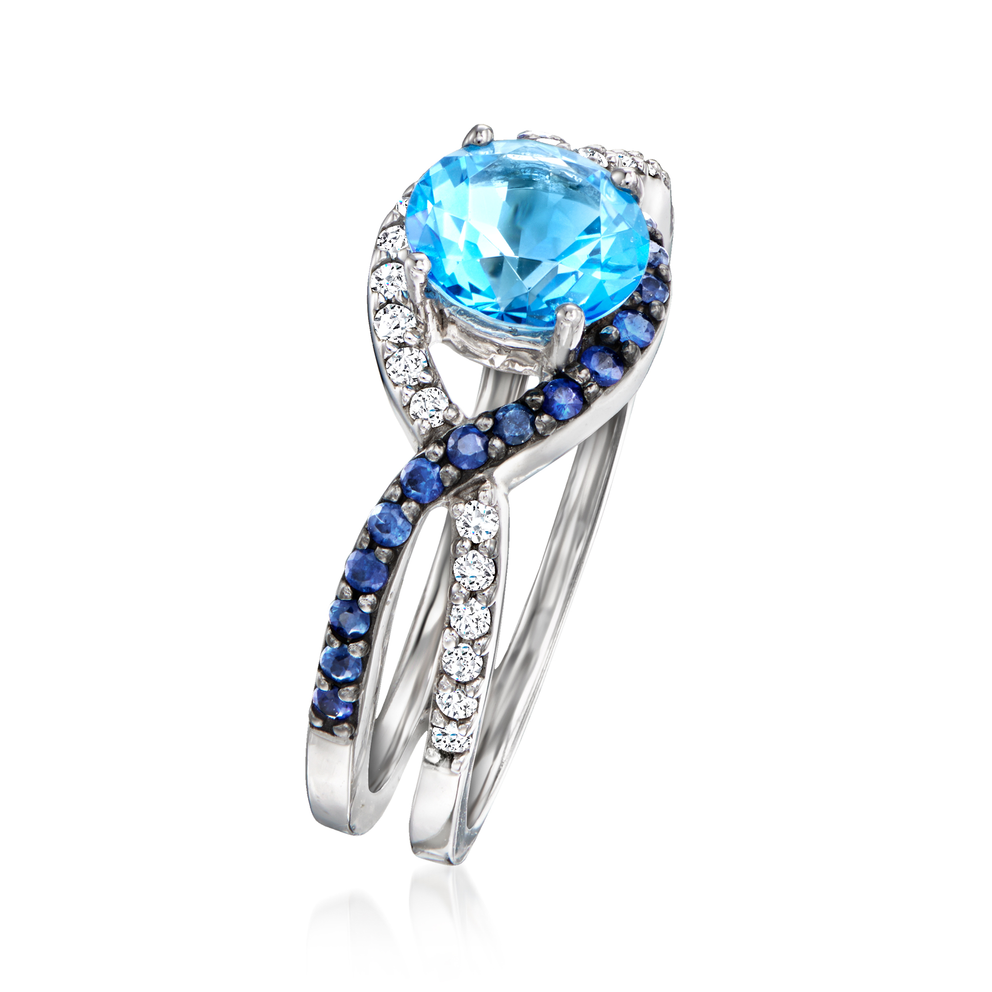 BLEU RUBANページ Le Vian 1.20 Carat Ocean Blue Topaz Ring with .20 ct. t.w.