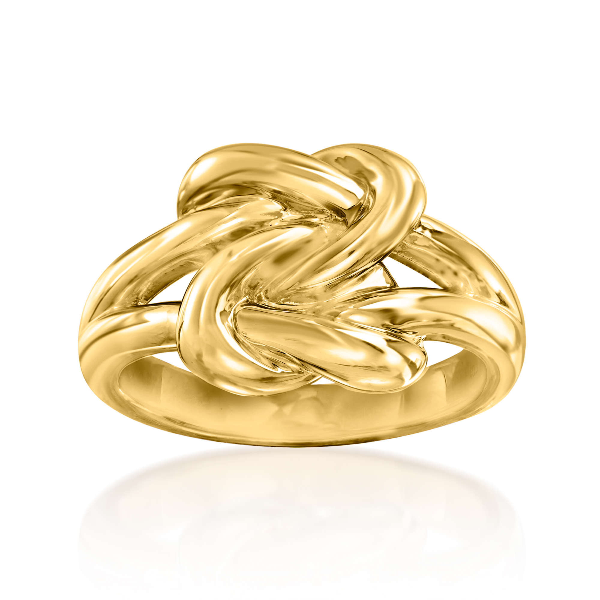 14k Yellow Gold Love Knot Ring 