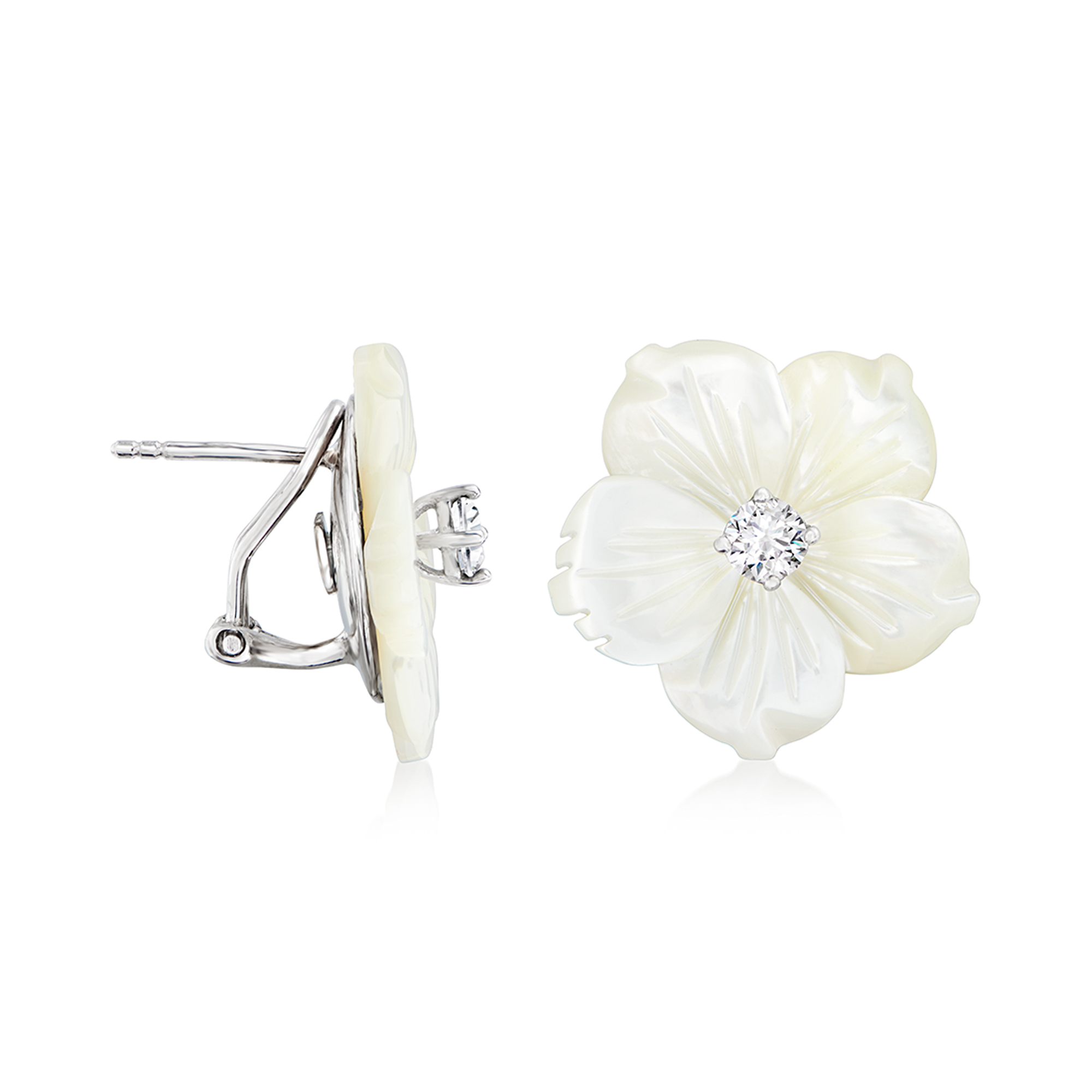 ■ENGBROX■ silver925 momo twist earring EBEA24029 Elegant 925 Silver Twist Earrings