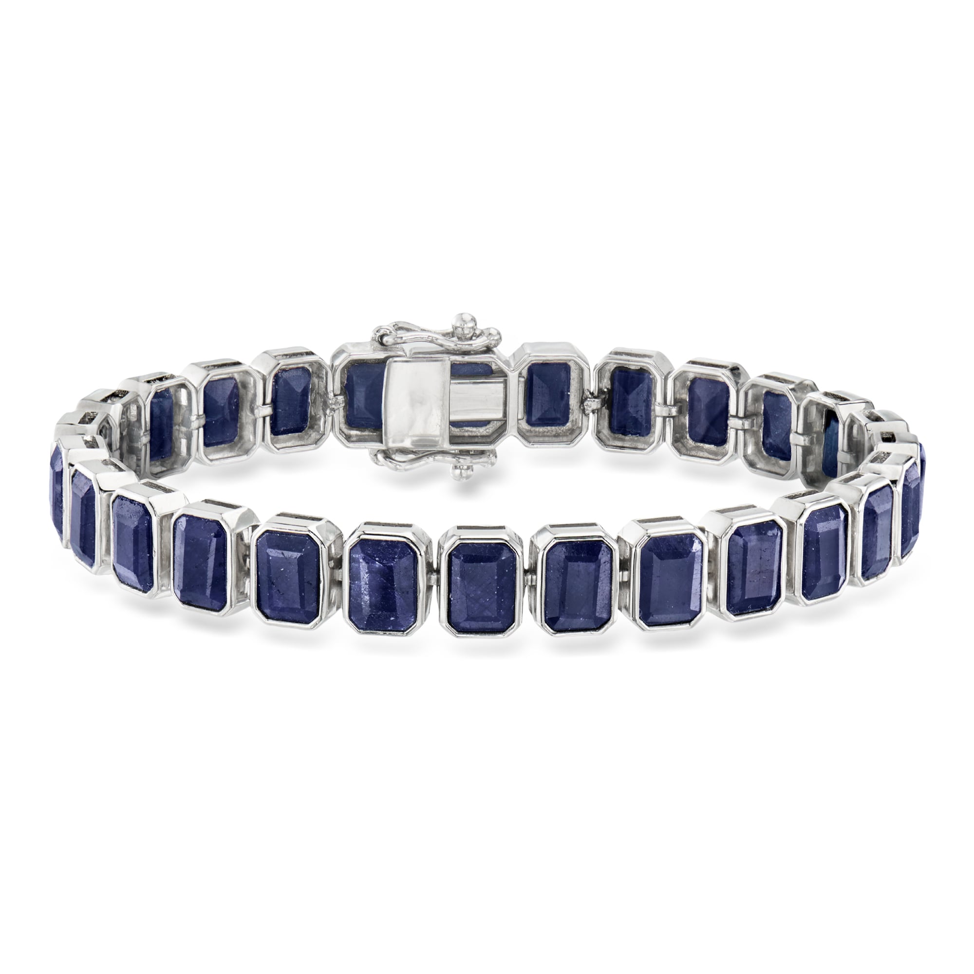 10.00 ct. t.w. Tanzanite Tennis Bracelet in Sterling Silver | Ross