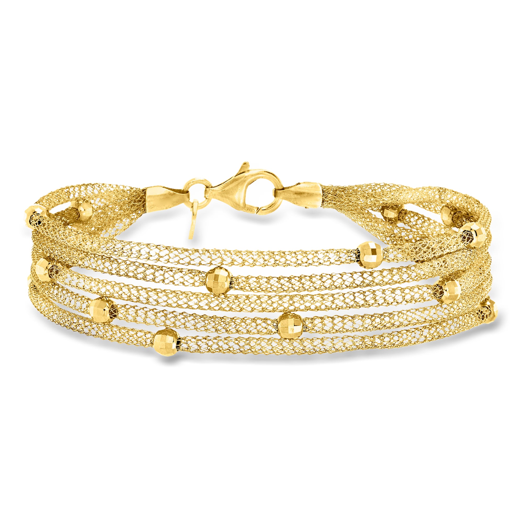 Italian 18kt Gold Over Sterling Multi-Strand Mesh Bracelet | Ross