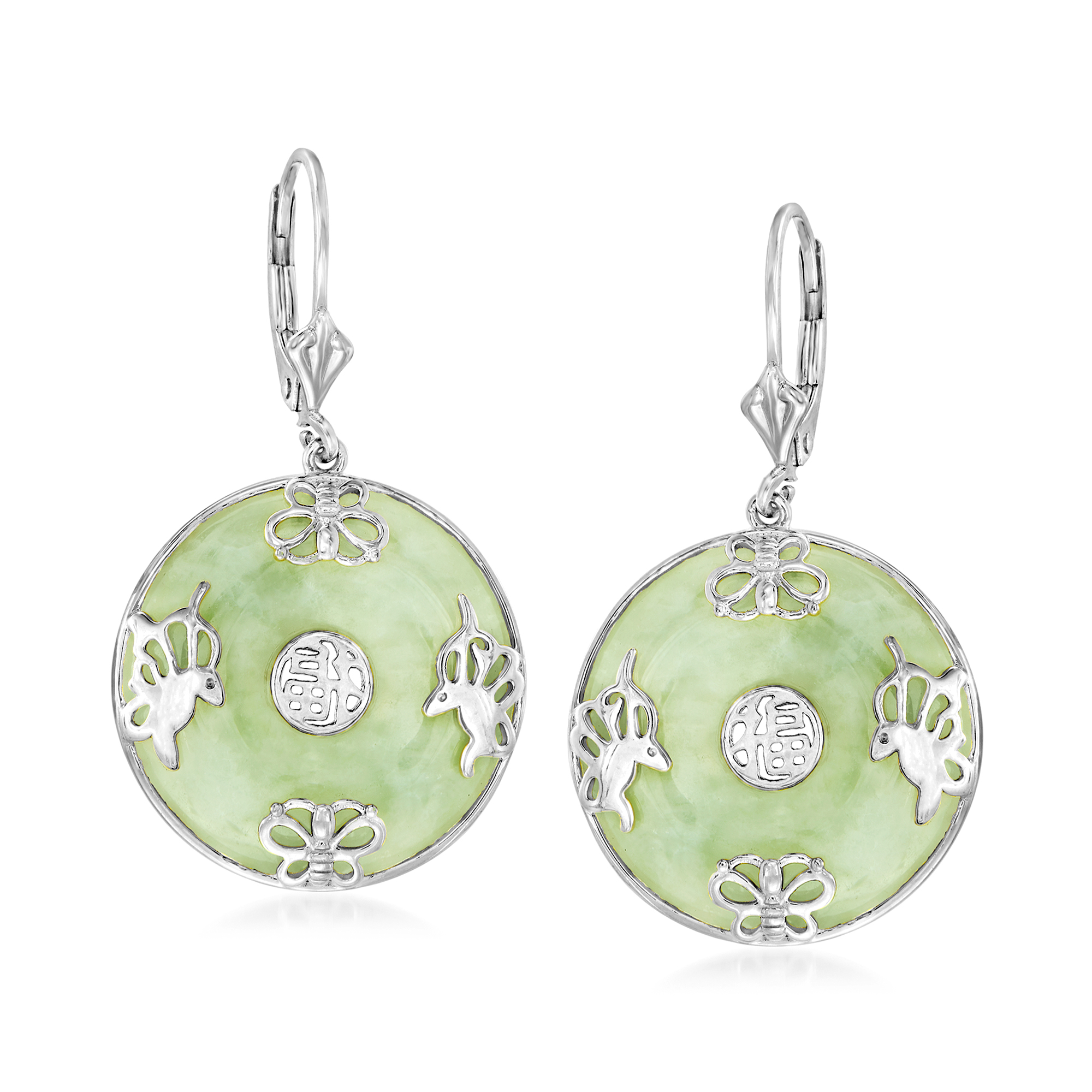 ceremony earrings green jade earrings vintage earrings elegant earrings silver and jade earrings Jade earrings