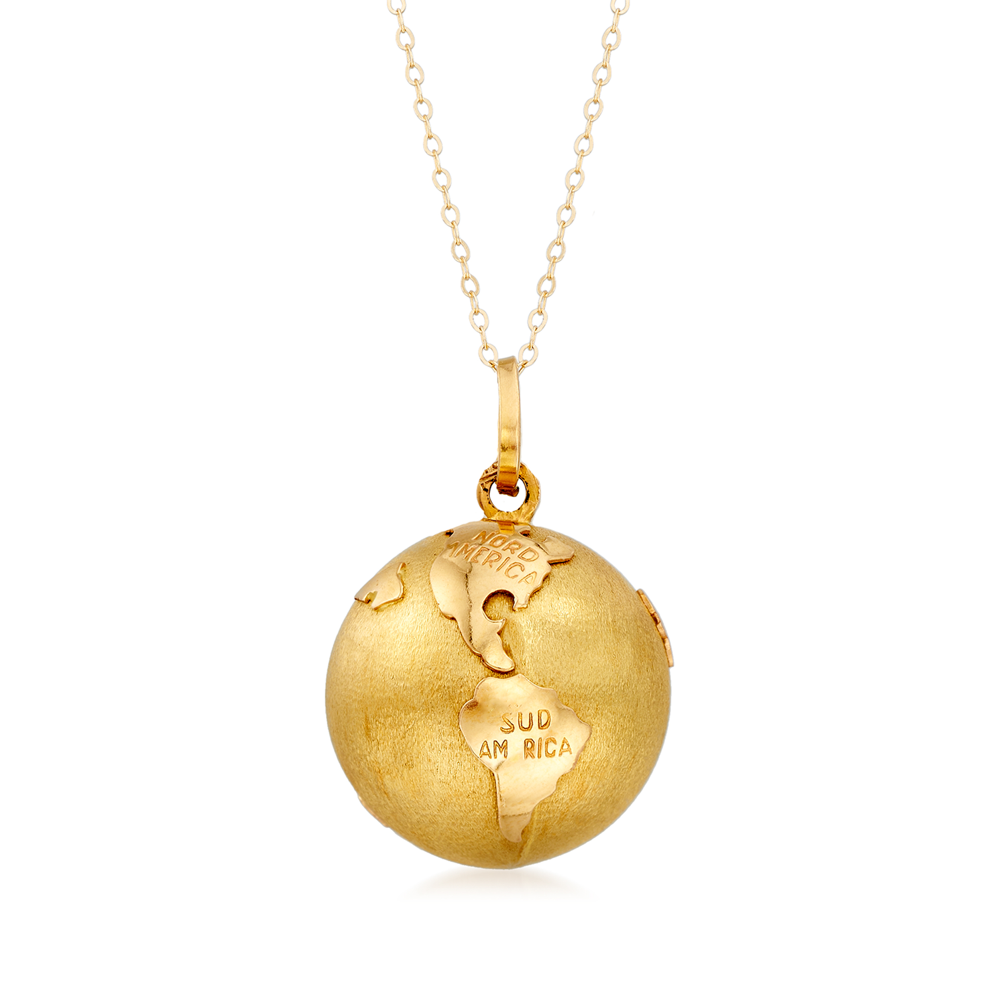 Gold Globe Necklace - Etsy