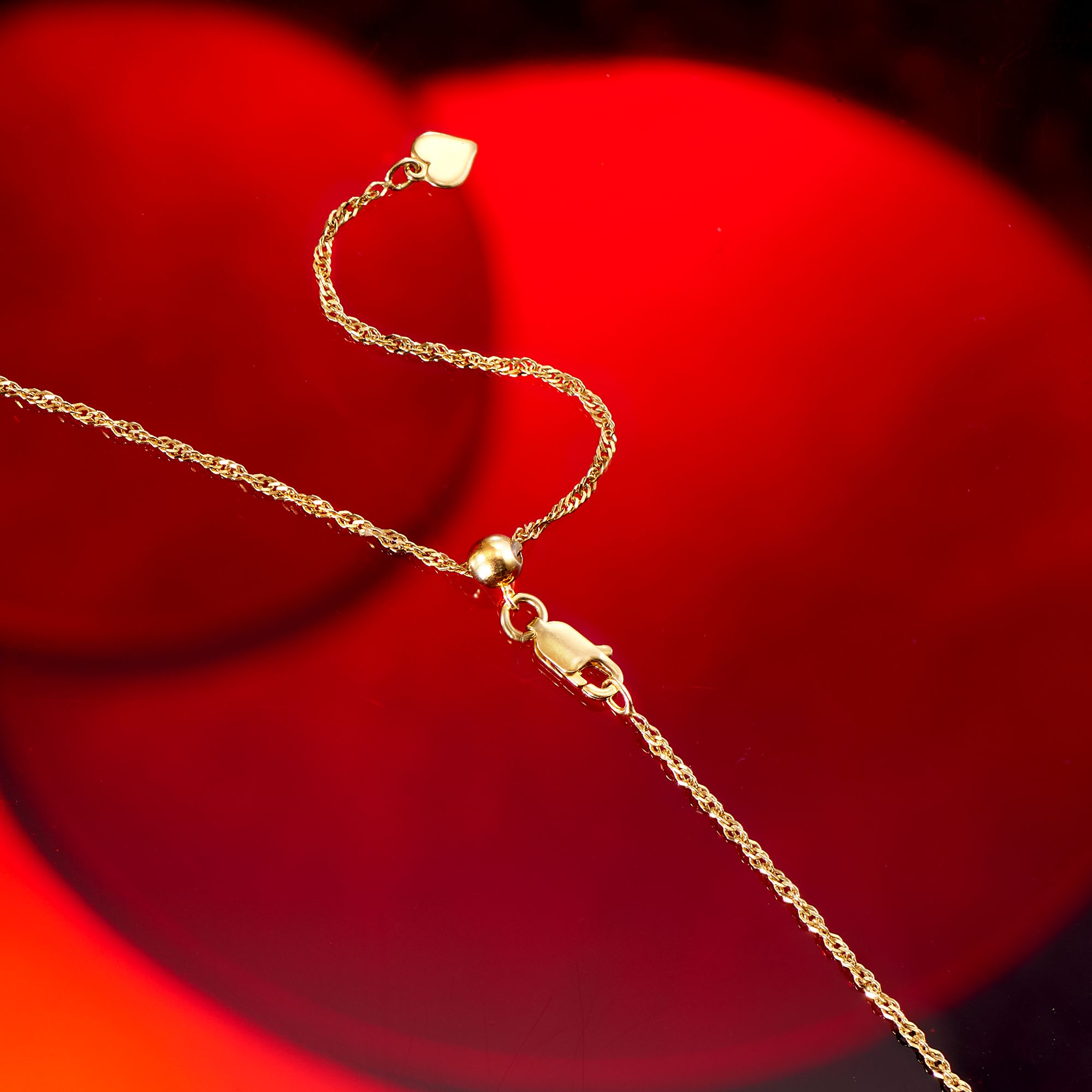 Italian 1.5mm 18kt Gold Over Sterling Adjustable Singapore