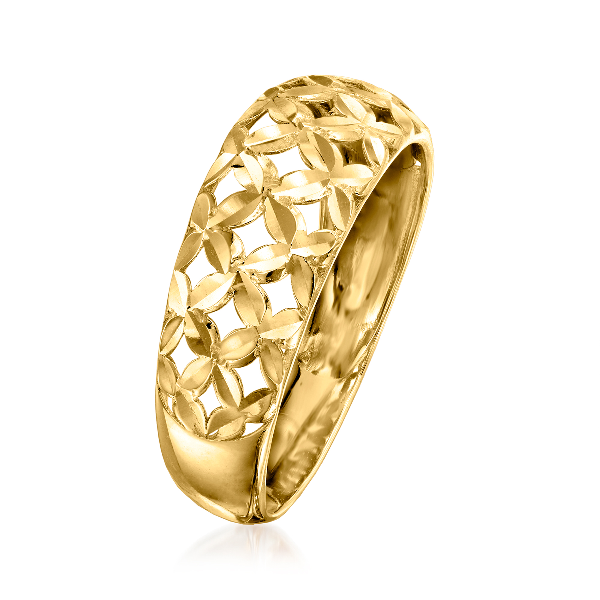 14kt Yellow Gold Openwork Ring | Ross Simons