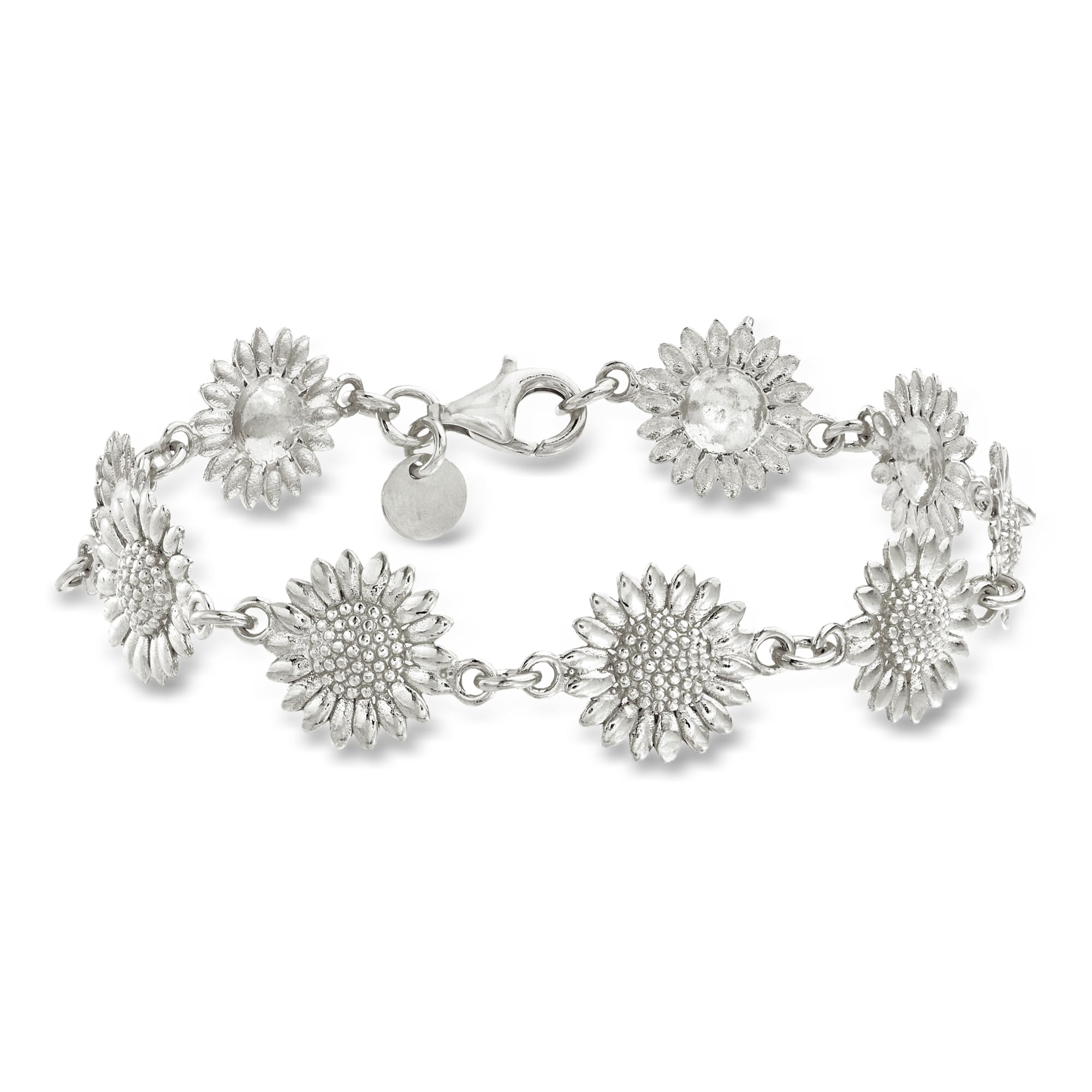 Italian Sterling Silver Sunflower Bracelet | Ross Simons