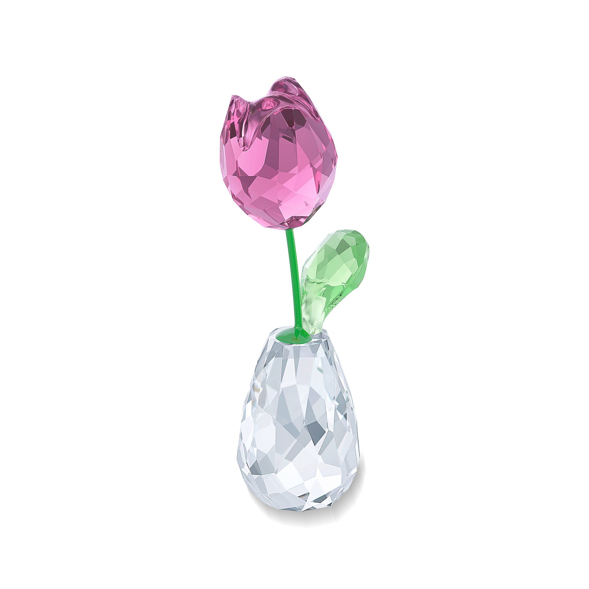 Sneeuwwitje Gepland Parelachtig Swarovski Crystal "Flower Dreams" Pink and Green Crystal Tulip Figurine |  Ross-Simons