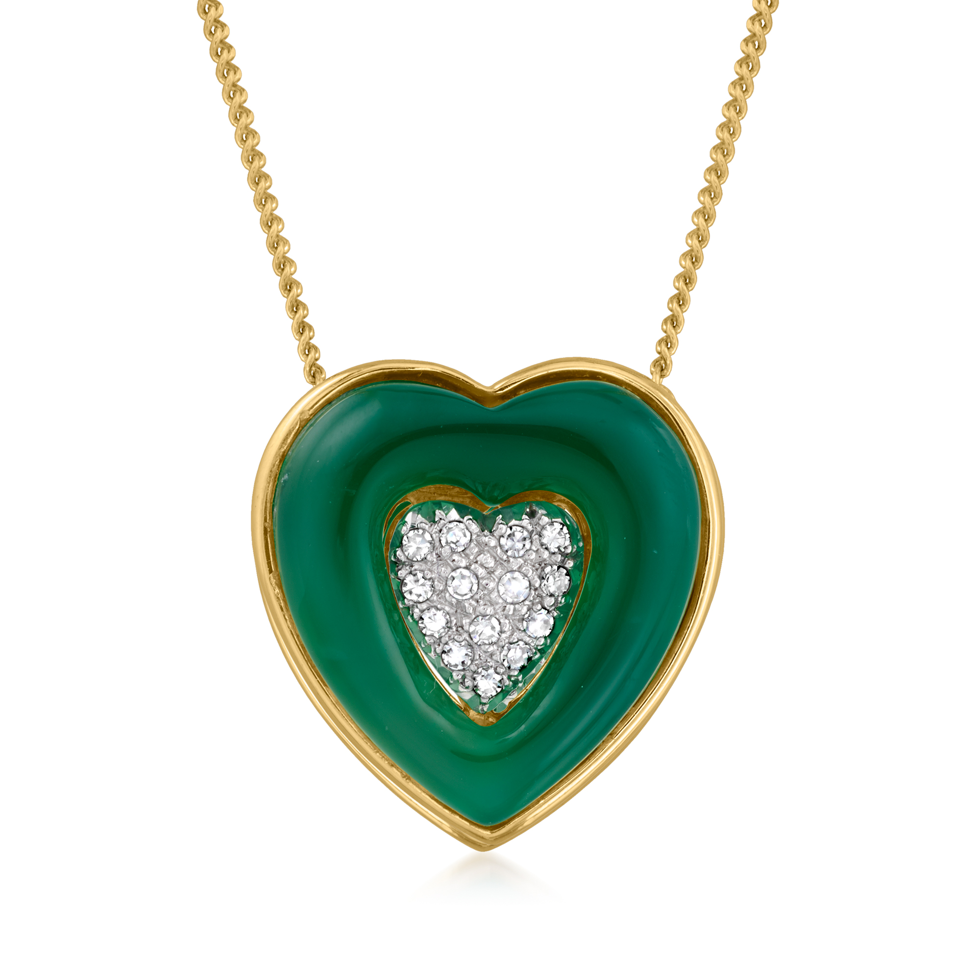 [COLD FRAME]/☆ VERY VINTAGE GREEN CHALCEDONY HEART PENDANT VERY VINTAGE GREEN CHALCEDONY HEART PENDANT NECKLACE