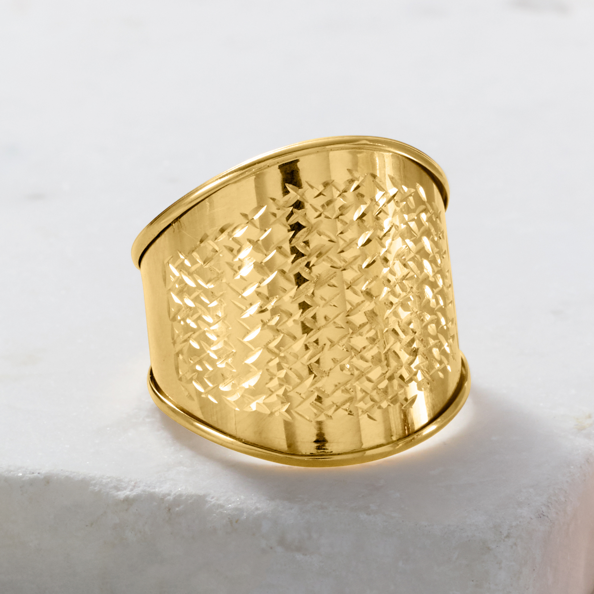 Italian 14kt Yellow Gold Wide Ring | Ross Simons