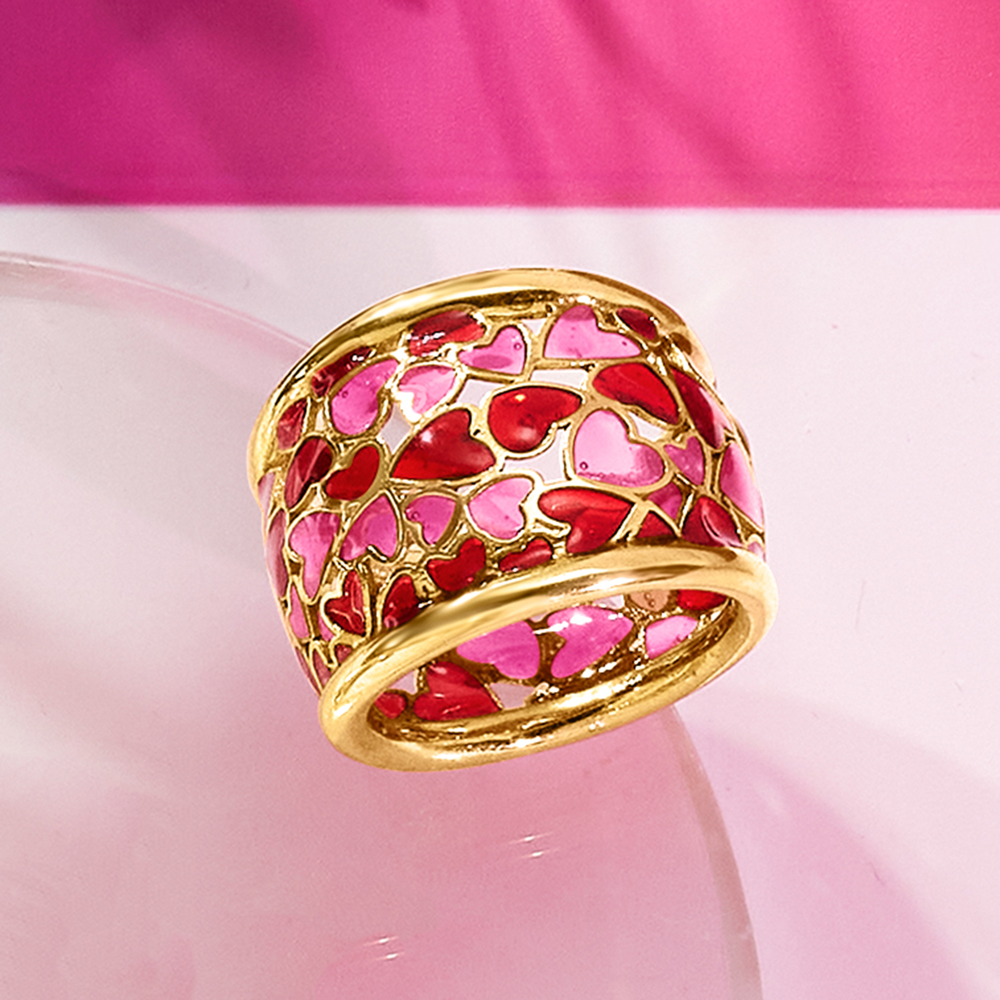 指輪・リング Wilhelmina Garcia GOLD RED HEART RING / HRT003-RED Gold Heart Ring – Wilhelmina Garcia