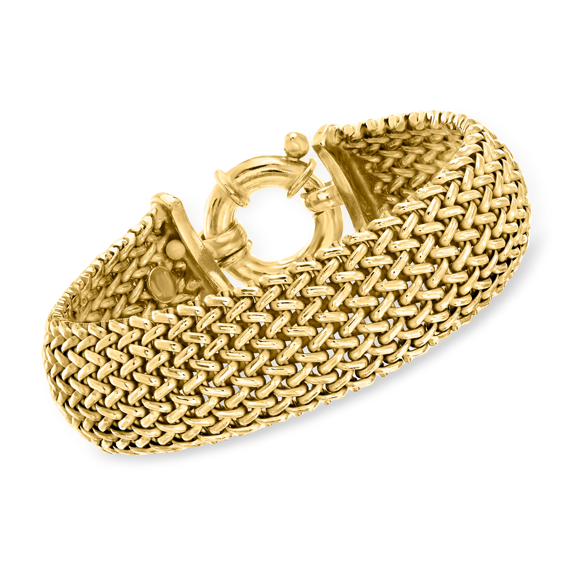 Italian 22kt Gold Over Sterling Silver Riso Bracelet