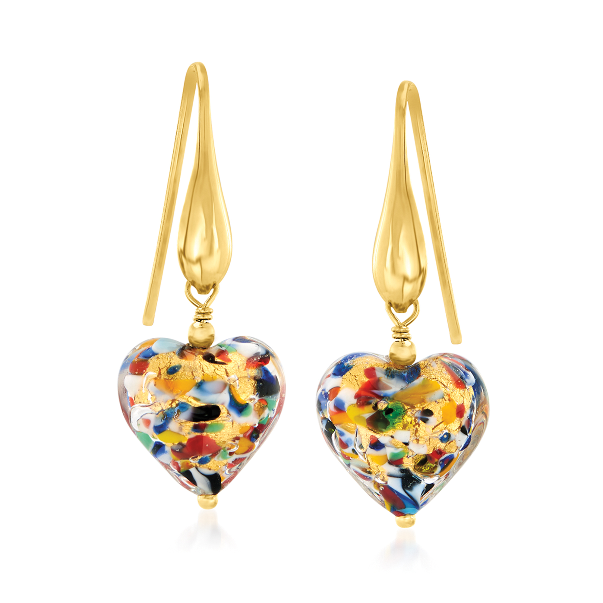 Murano glass oval earrings 