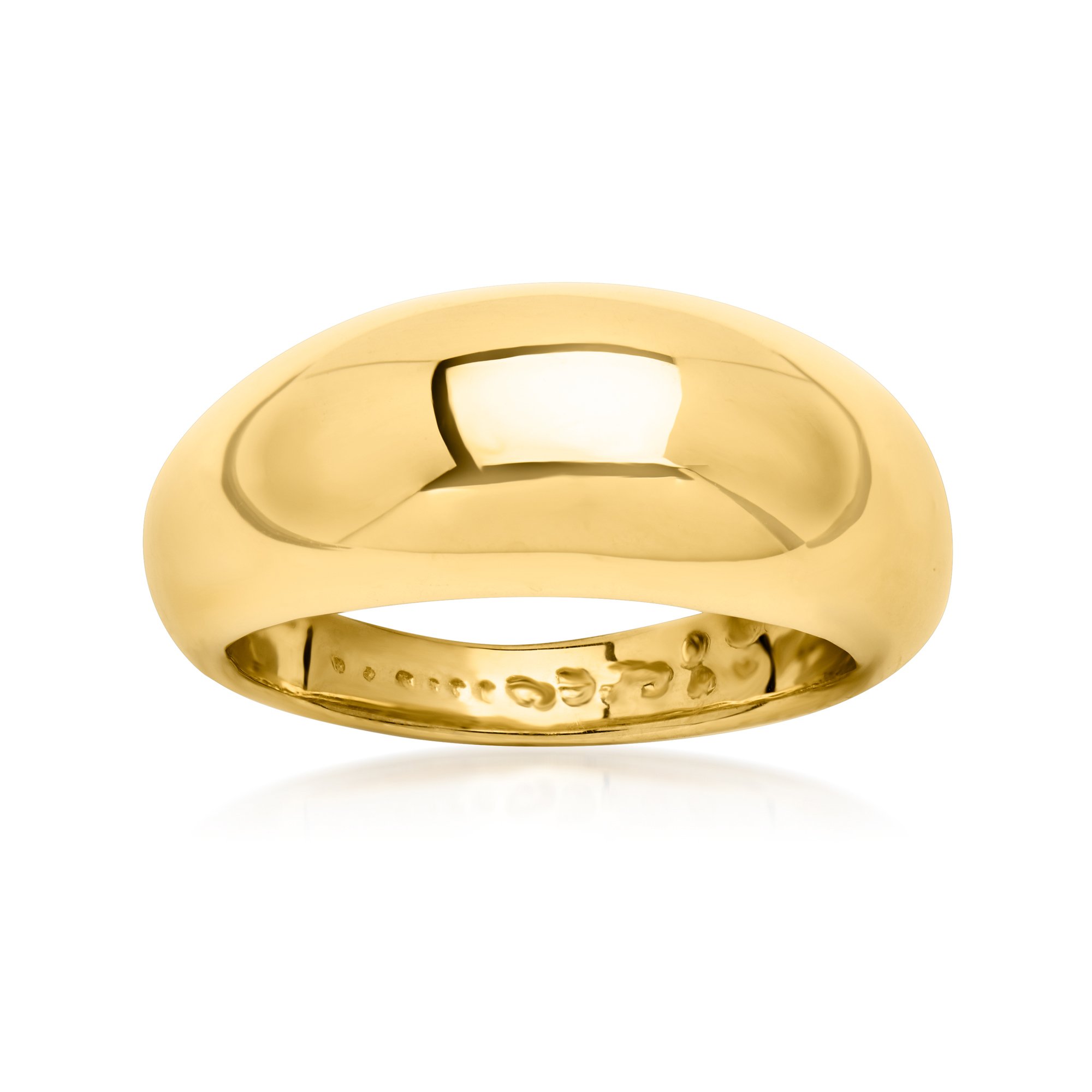 新品　blanciris ×joseph RING SUNSHINE Italian 14kt Yellow Gold Shiny Dome Ring
