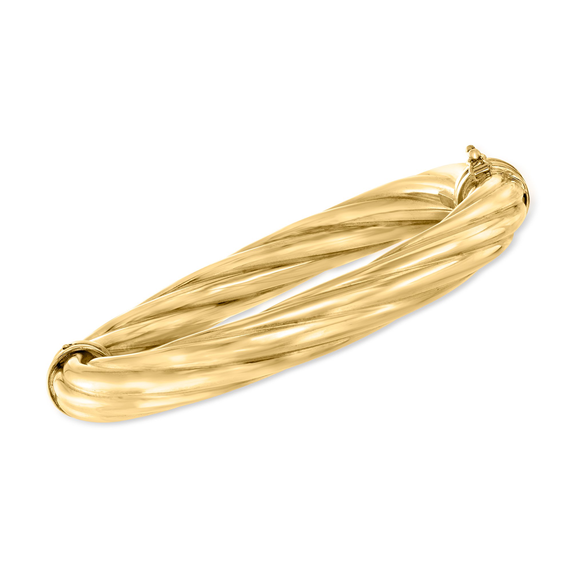 ITALY バングル　10kt Amazon.com: Ross-Simons Italian 10kt Yellow Gold Oval Bangle