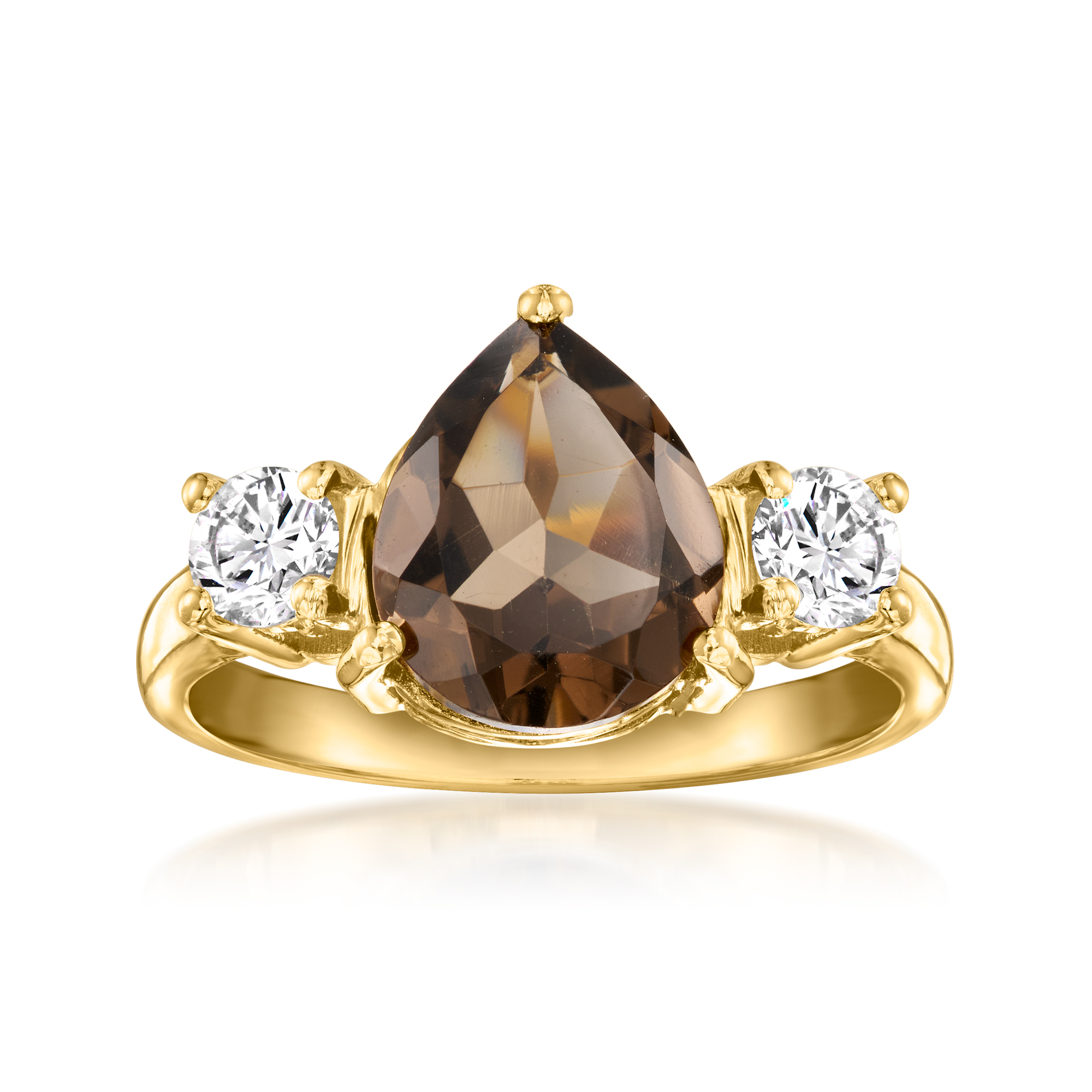 アクセサリー source objects Brown Diamond Ring 22K smoky-quartz-rose-gold-