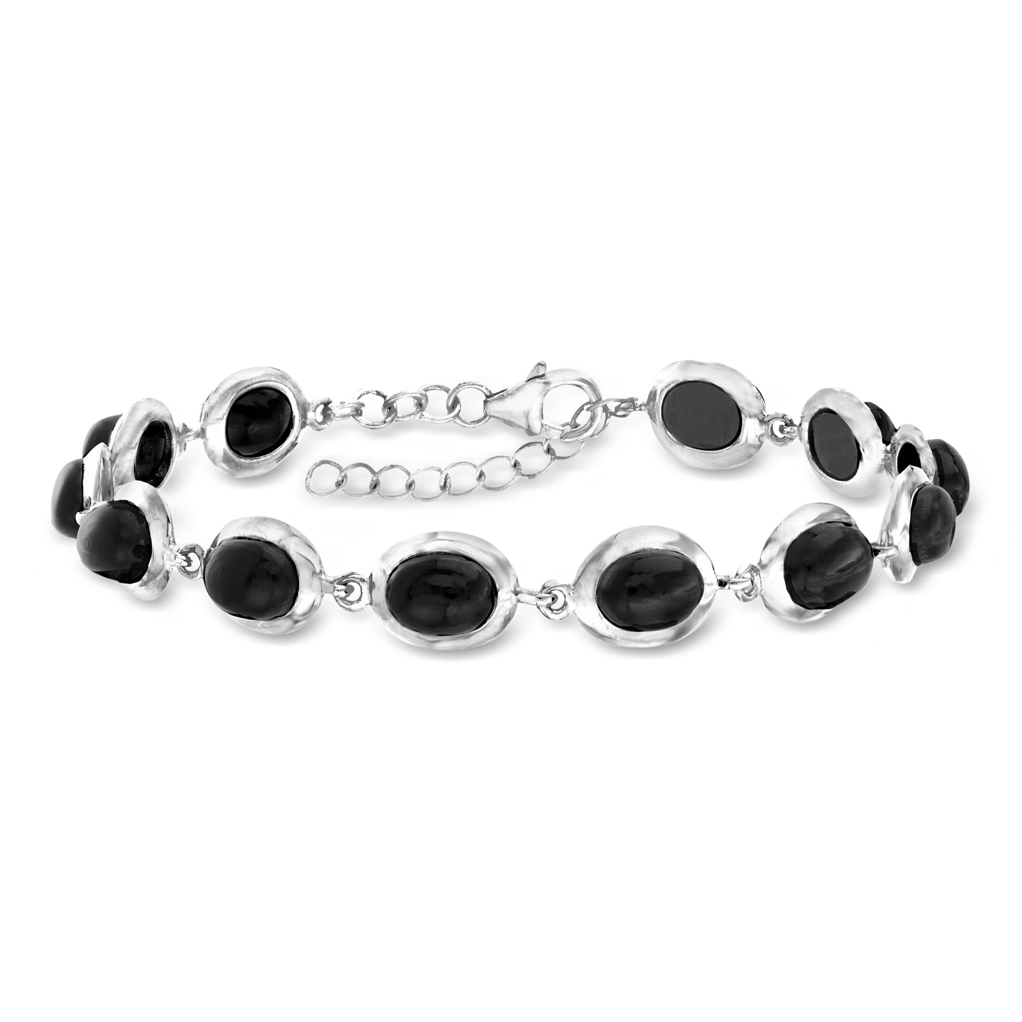 Black Onyx Bracelet in Sterling Silver | Ross Simons