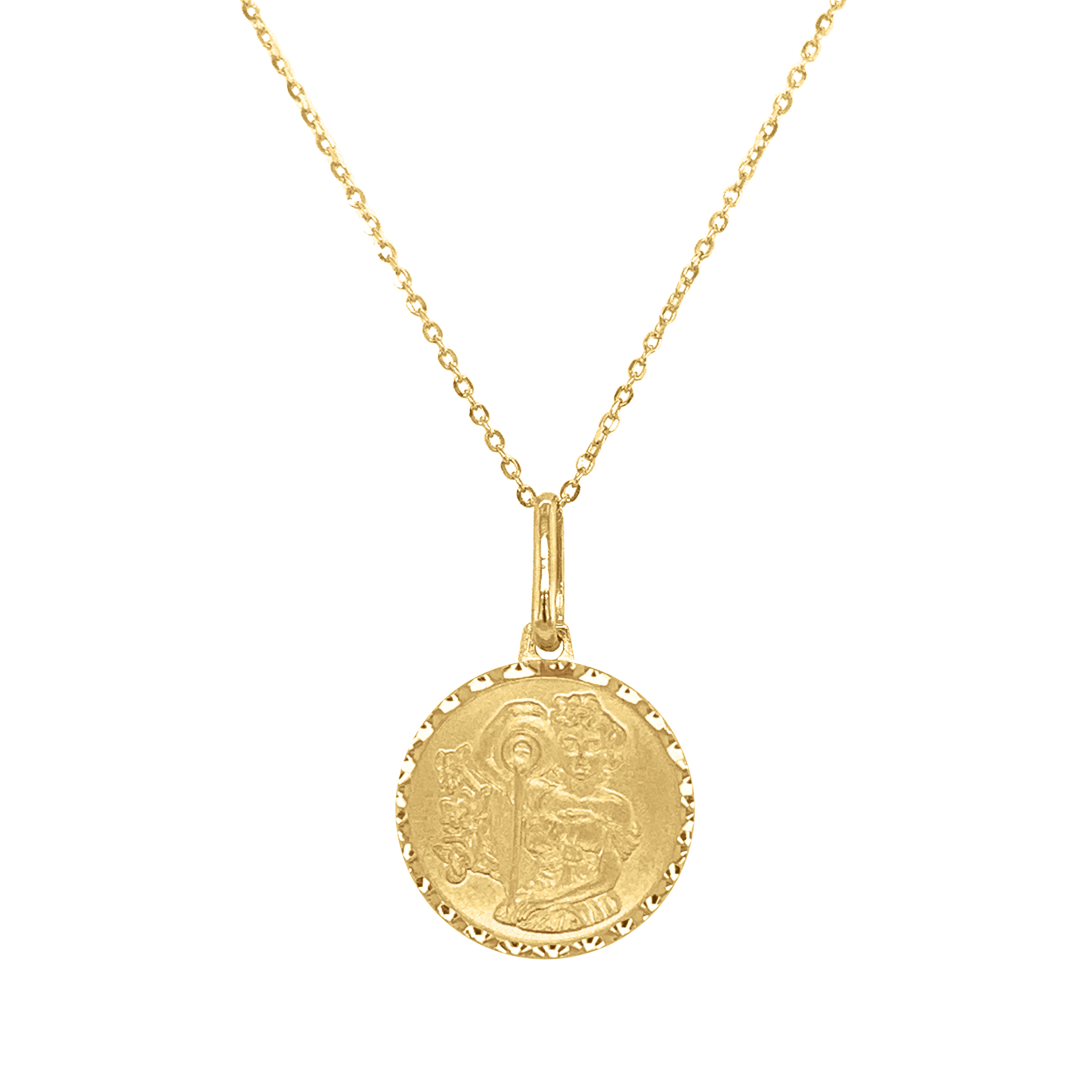Italian 14kt Yellow Gold Zodiac Coin Pendant Necklace | Ross Simons