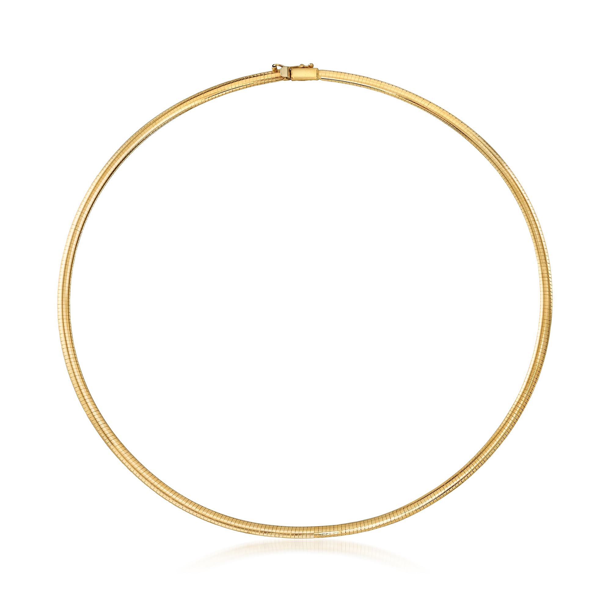 Buy Vicenza Italian Collection 10K Yellow Gold Mesh Omega Necklace 18  Inches 9.4 Grams at ShopLC.