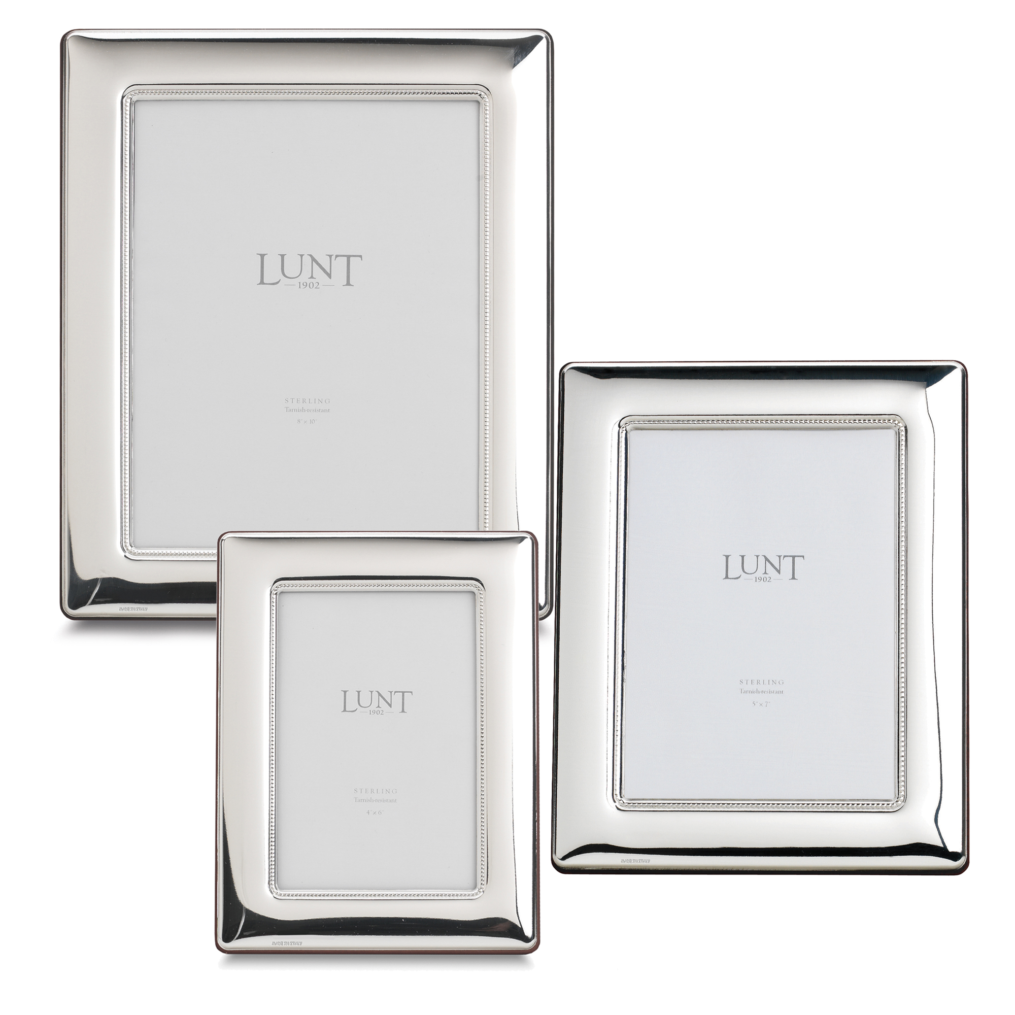 Cunill Silver Rounded Plain Frame for 4 by 6-Inch Photograph Sterling Silver Cunill Silver Rounded Plain Frame for 4 by 6-Inch Photograph Sterling Silver
