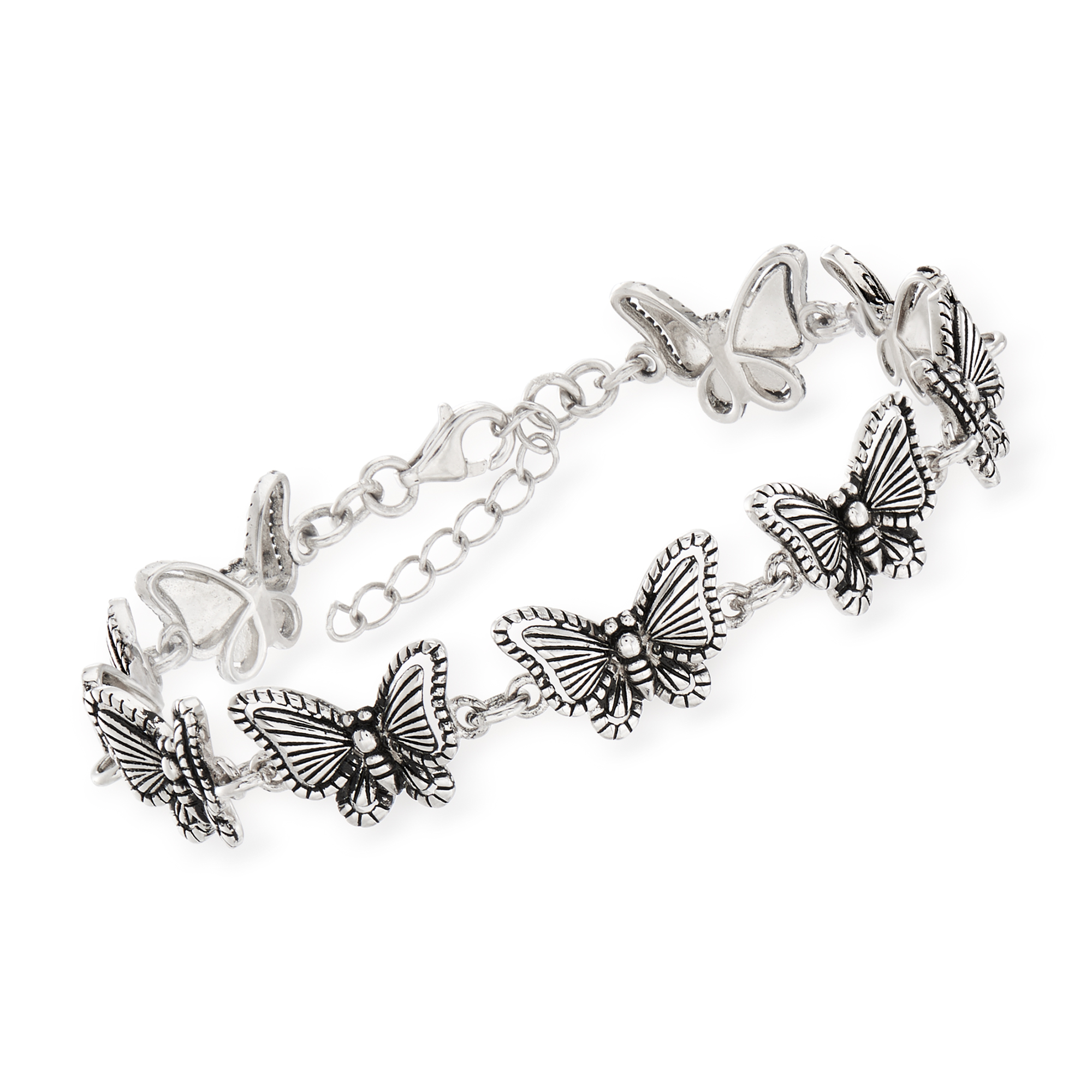 Silver Butterflies Bracelet