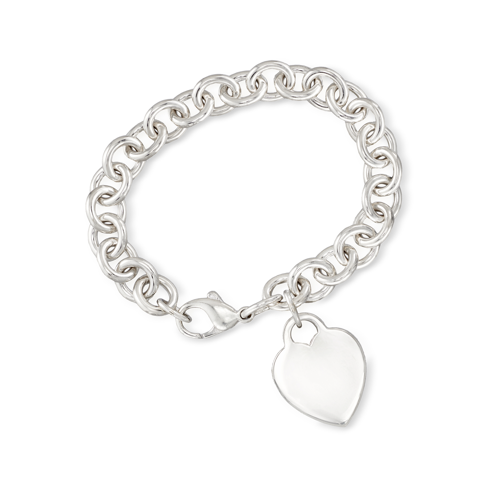 C. 2000 Vintage Tiffany Jewelry Sterling Silver Heart Charm